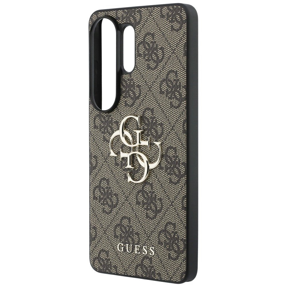 Guess Samsung Galaxy S26 Ultra - Σκληρή Θήκη με Πλαίσιο Σιλικόνης και Επένδυση Συνθετικού Δέρματος - 4G Big Metal Logo - Brown