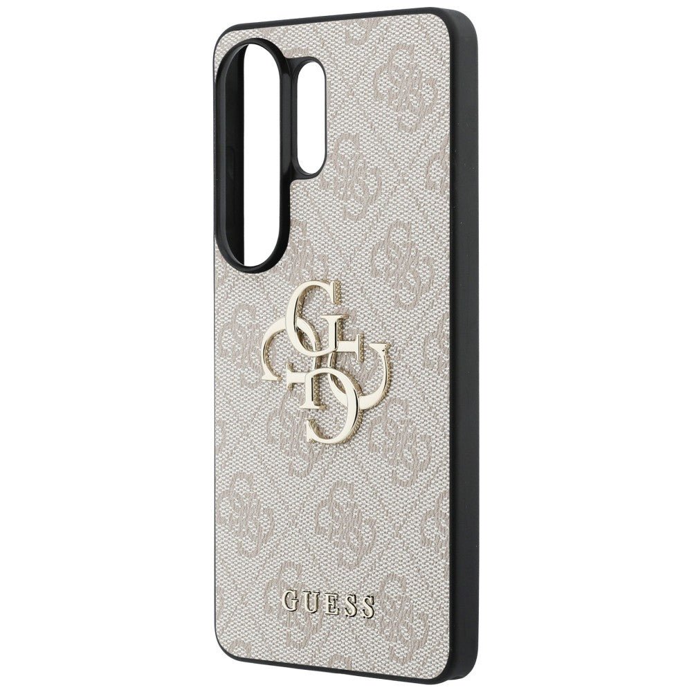 Guess Samsung Galaxy S26 Ultra - Σκληρή Θήκη με Πλαίσιο Σιλικόνης και Επένδυση Συνθετικού Δέρματος - 4G Big Metal Logo - Pink
