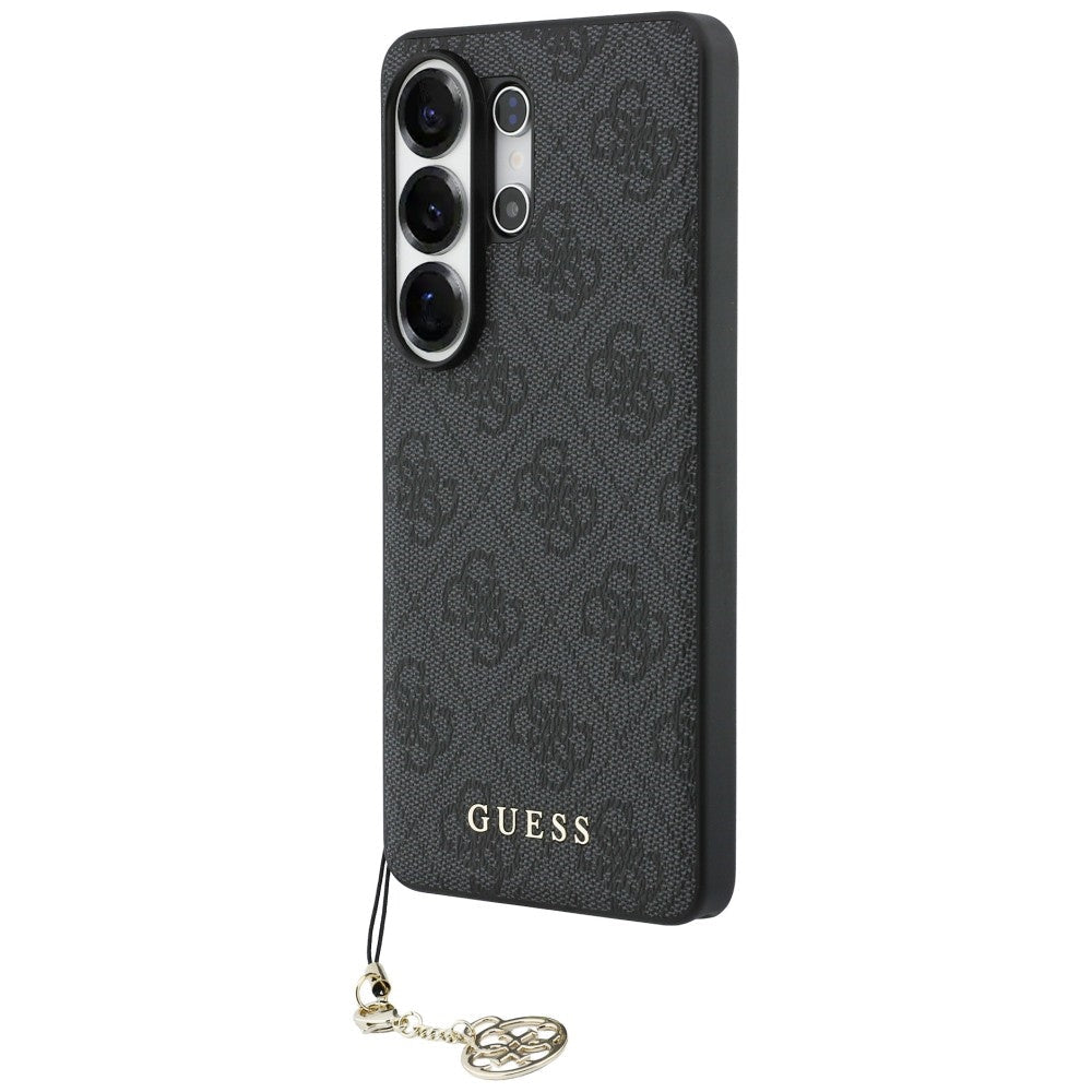 Guess Samsung Galaxy S26 Ultra - Θήκη με Επένδυση Συνθετικού Δέρματος και MagSafe - 4G Classic Logo Charm MagSafe - Black