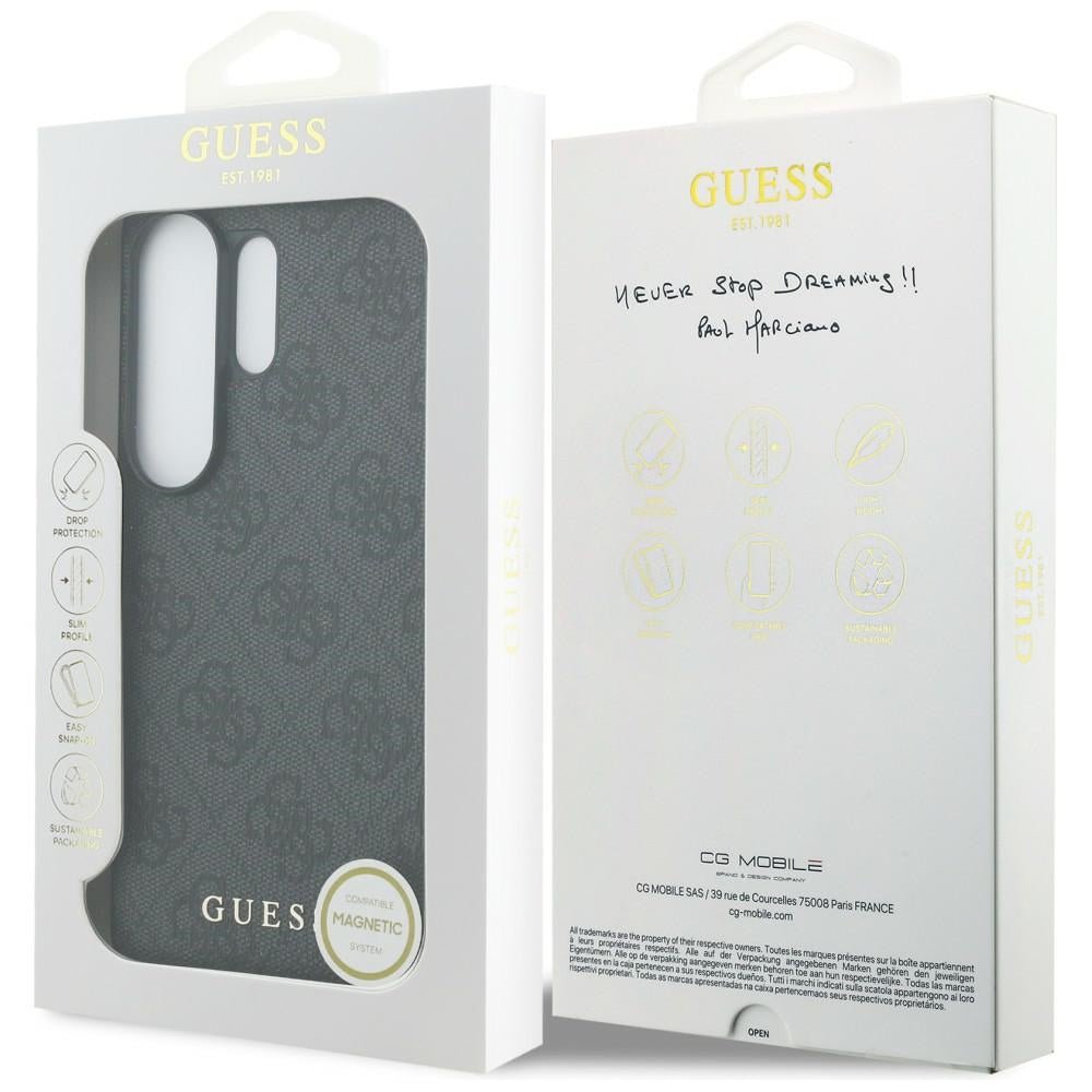 Guess Samsung Galaxy S26 Ultra - Θήκη με Επένδυση Συνθετικού Δέρματος και MagSafe - 4G Classic Logo Charm MagSafe - Black