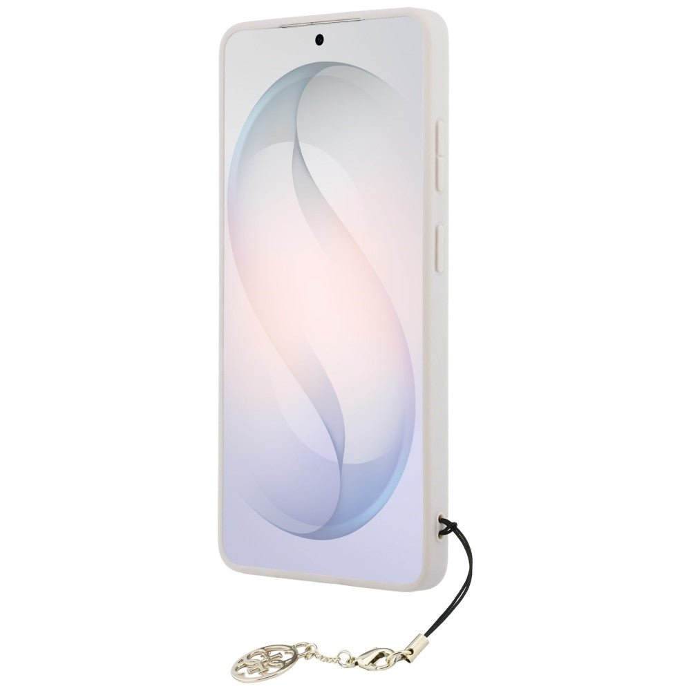 Guess Samsung Galaxy S26 Ultra - Θήκη με Επένδυση Συνθετικού Δέρματος και MagSafe - 4G Classic Logo Charm MagSafe - Pink