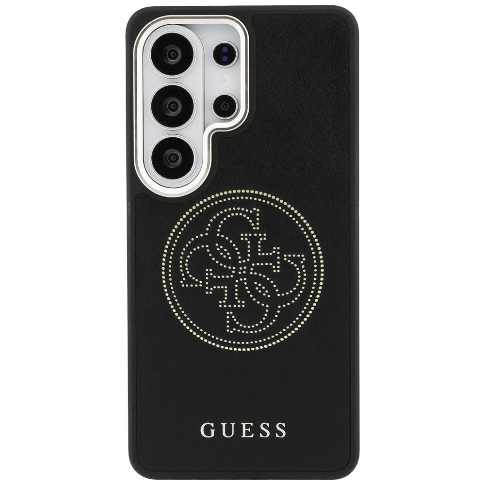 Guess Samsung Galaxy S26 Ultra - Θήκη με Επένδυση Συνθετικού Δέρματος MagSafe - Perforated Logo - Black