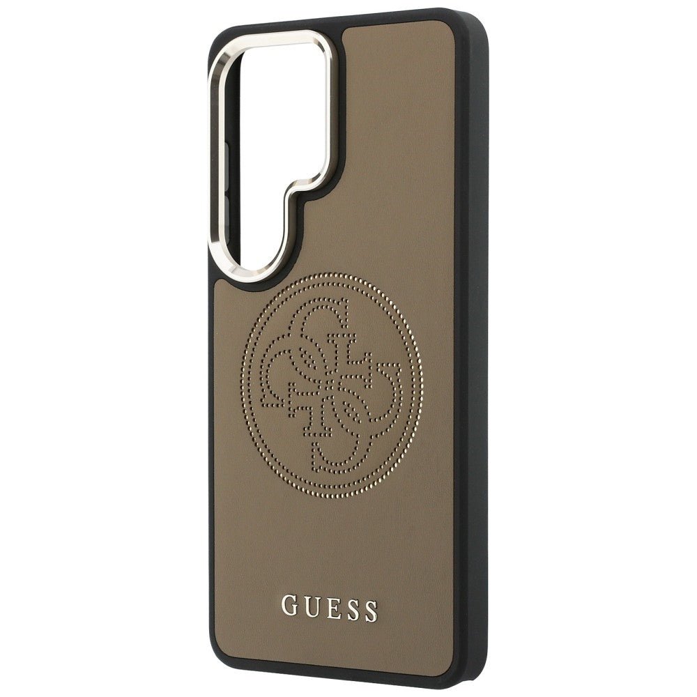 Guess Samsung Galaxy S26 Ultra - Θήκη με Επένδυση Συνθετικού Δέρματος - Perforated Logo MagSafe - Brown