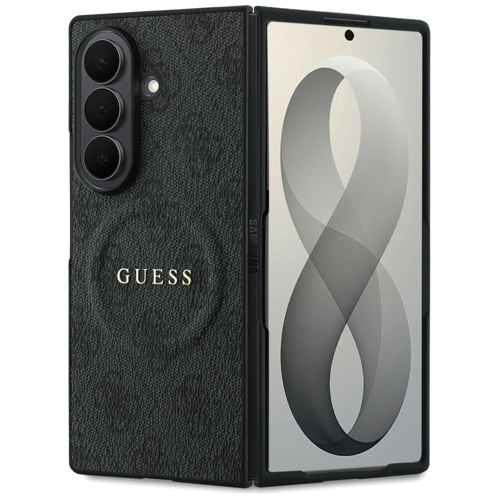 Guess Samsung Galaxy Z Fold8 Ultra - Σκληρή Θήκη MagSafe με Πλαίσιο Σιλικόνης και Επένδυση Συνθετικού Δέρματος - 4G Classic MagSafe - Black