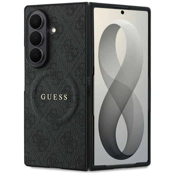 Guess Samsung Galaxy Z Fold8 Ultra - Σκληρή Θήκη MagSafe με Πλαίσιο Σιλικόνης και Επένδυση Συνθετικού Δέρματος - 4G Classic MagSafe - Black