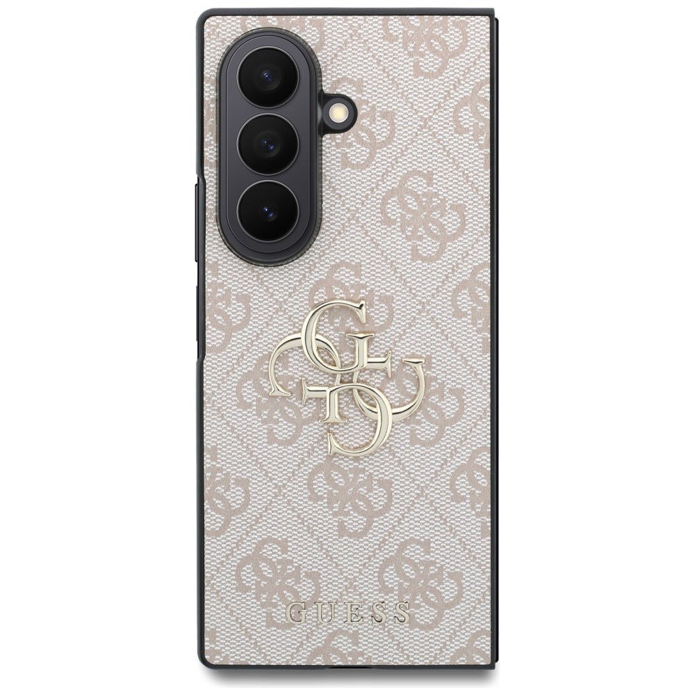 Guess Samsung Galaxy Z Fold8 Ultra - Σκληρή Θήκη με Επένδυση από Οικολογικό Δέρμα - Big 4G Logo - Pink