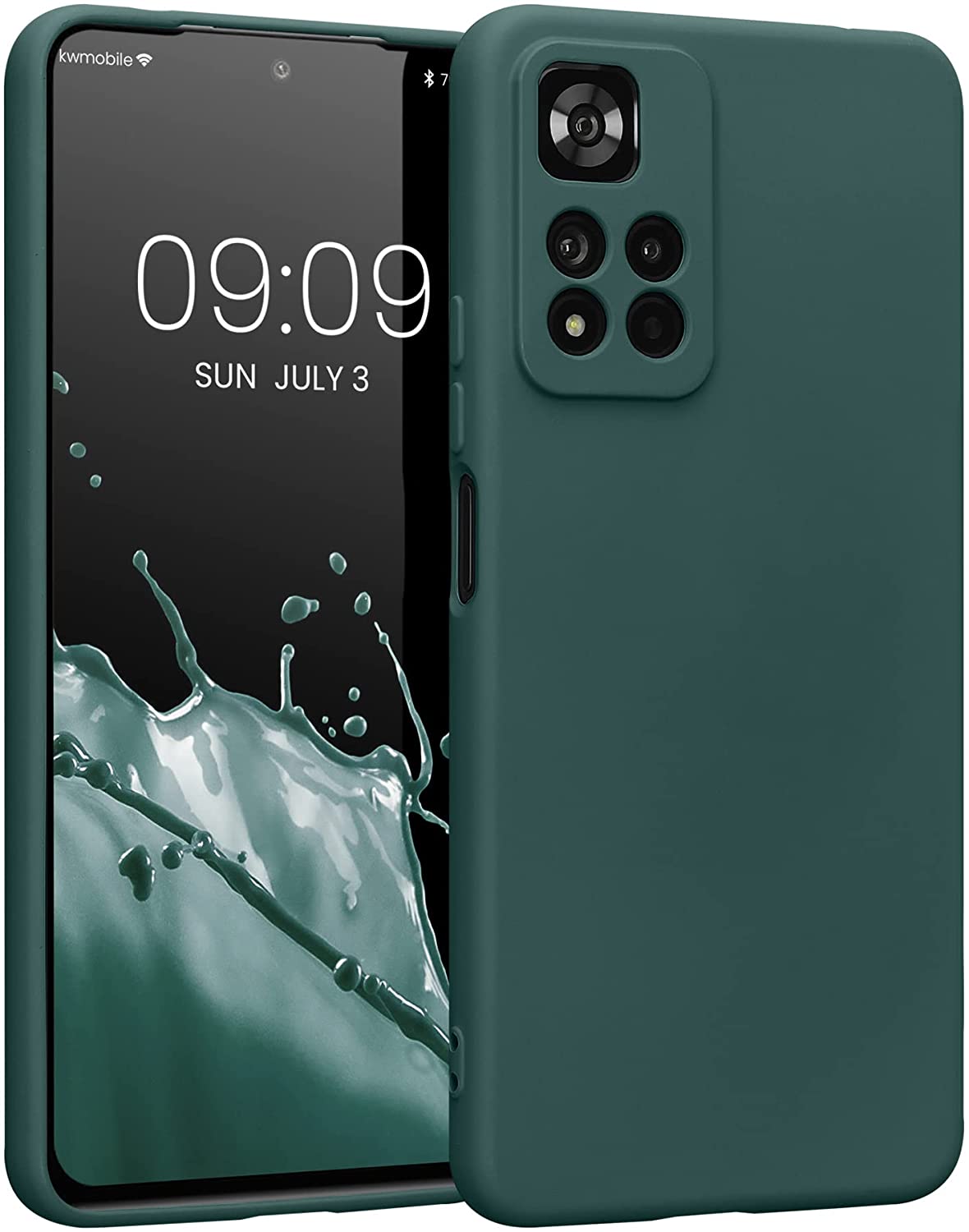 KW Xiaomi Redmi Note 11 Pro+ 5G Θήκη Σιλικόνης Rubberized TPU - Moss Green - 58097.169