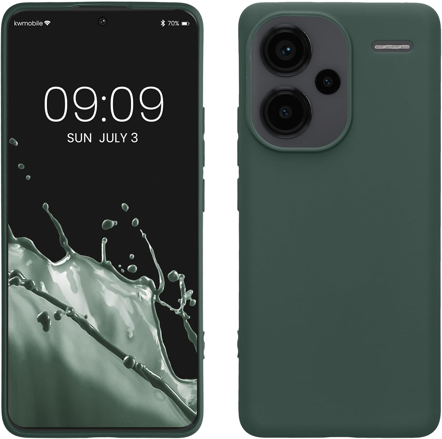 KW Xiaomi Redmi Note 13 Pro+ 5G Λεπτή Θήκη Σιλικόνης TPU - Moss Green