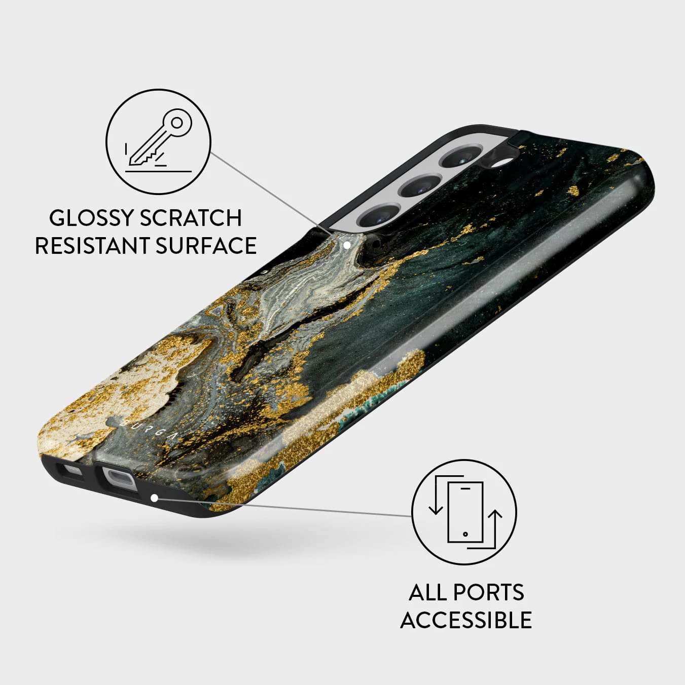 Burga Samsung Galaxy S22 Plus Fashion Tough Σκληρή Θήκη - Northern Lights