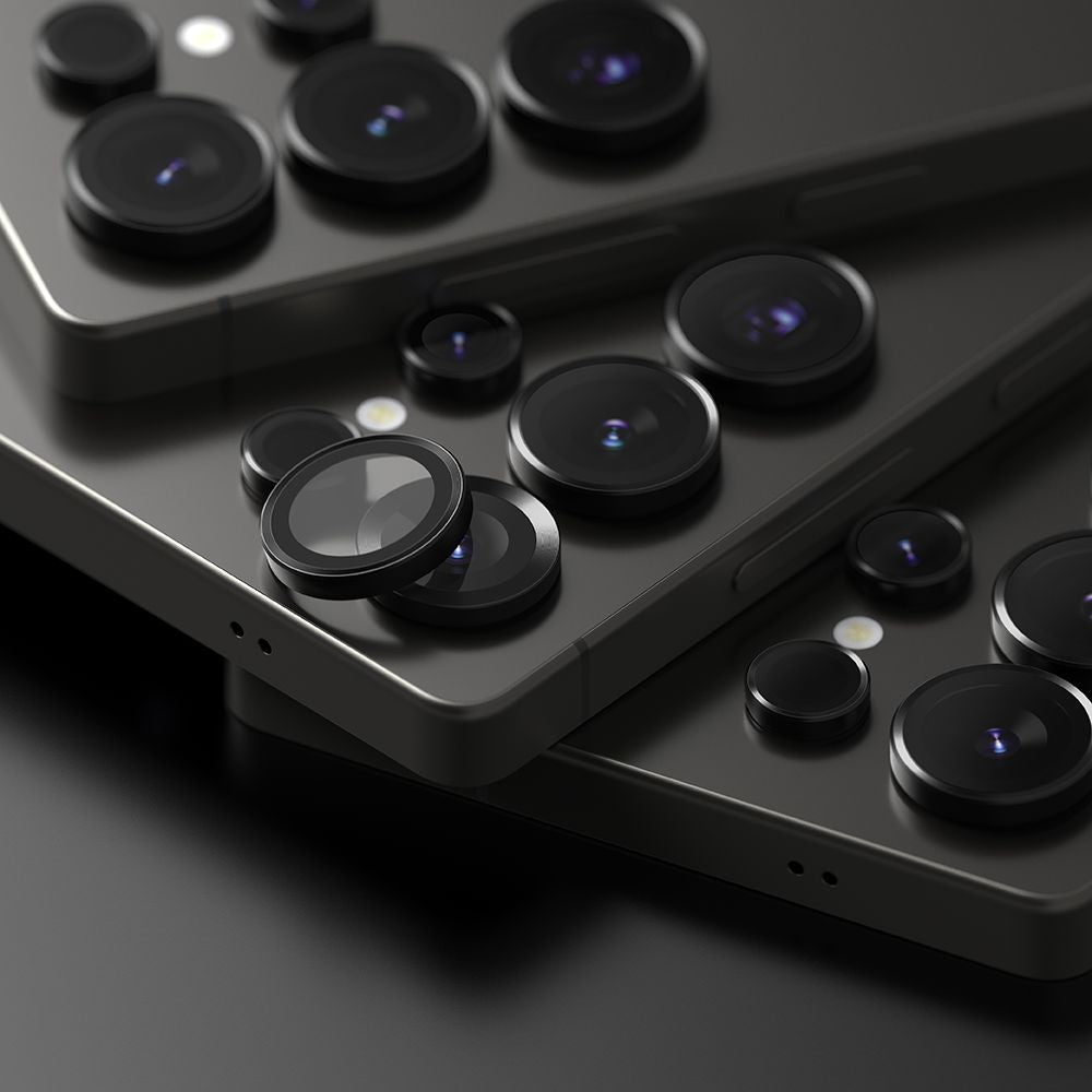 Ringke Samsung Galaxy S25 Ultra Lens Frame Glass Αντιχαρακτικό Γυαλί για την Κάμερα - 2 Τεμάχια - Black