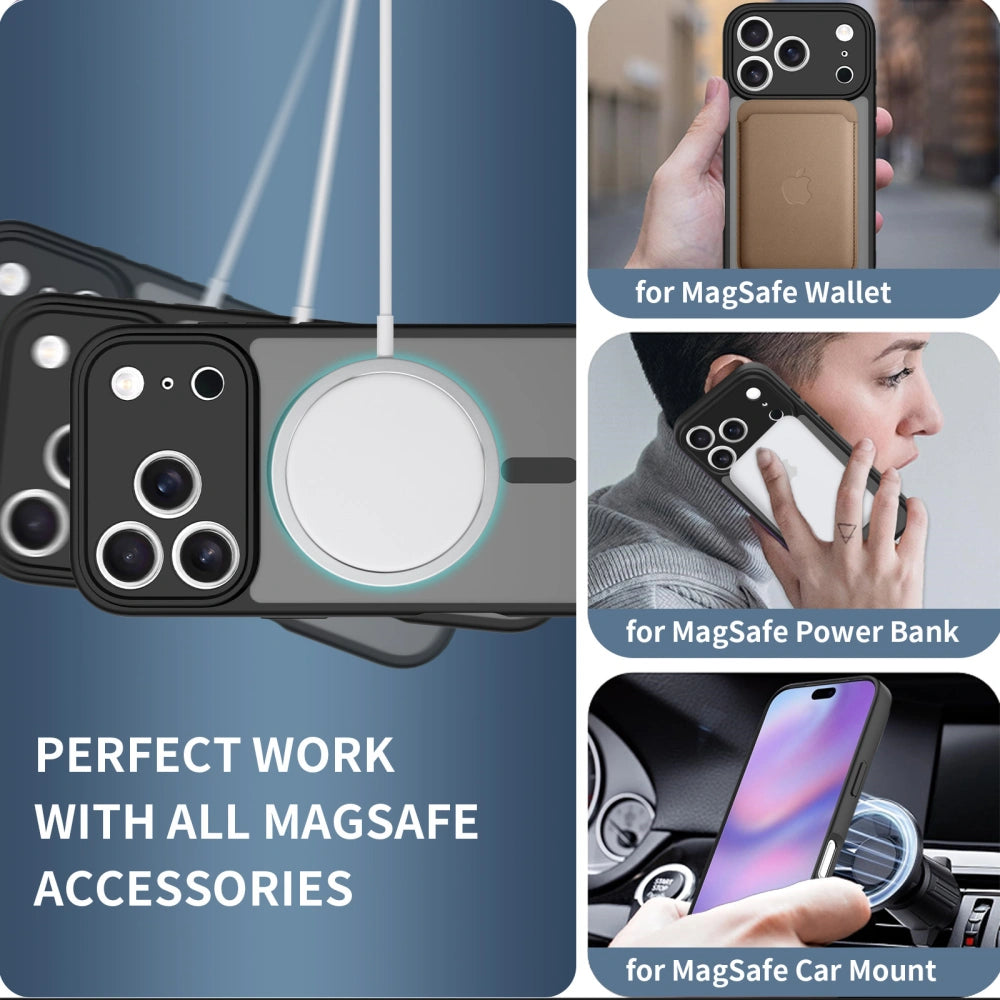 Tech-Protect iPhone 17 Pro BasicMag - Σκληρή Θήκη με Πλαίσιο Σιλικόνης και MagSafe - Matte Black