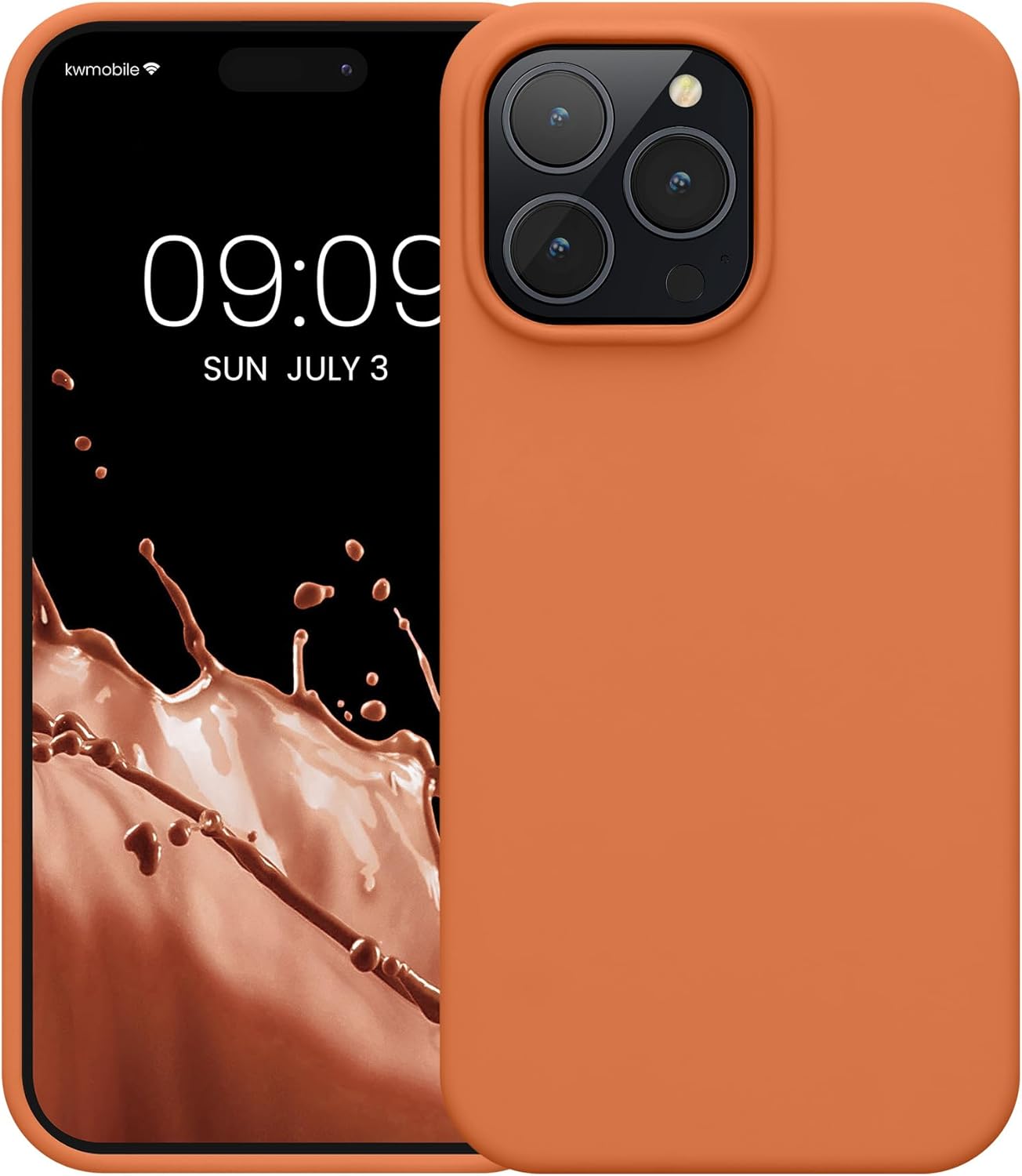 KW iPhone 14 Pro Max Θήκη Σιλικόνης Rubberized TPU - Warm Apricot
