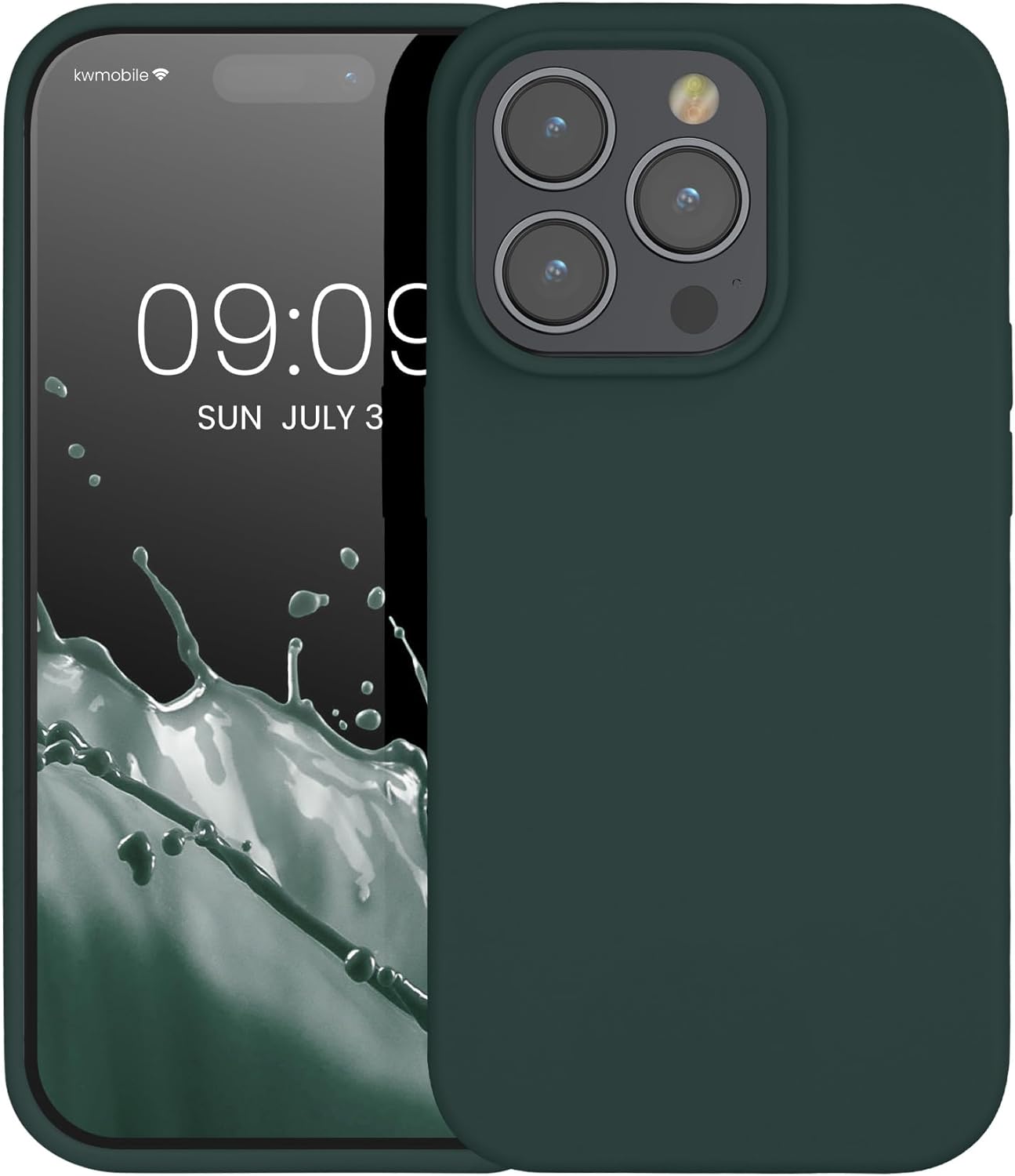 KW iPhone 14 Pro Θήκη Σιλικόνης Rubberized TPU - Moss Green