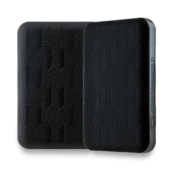 Karl Lagerfeld PowerBank - MagSafe Choupette Head Pin - 5000 mAh - Black - KLPB5FPGKSCHHK
