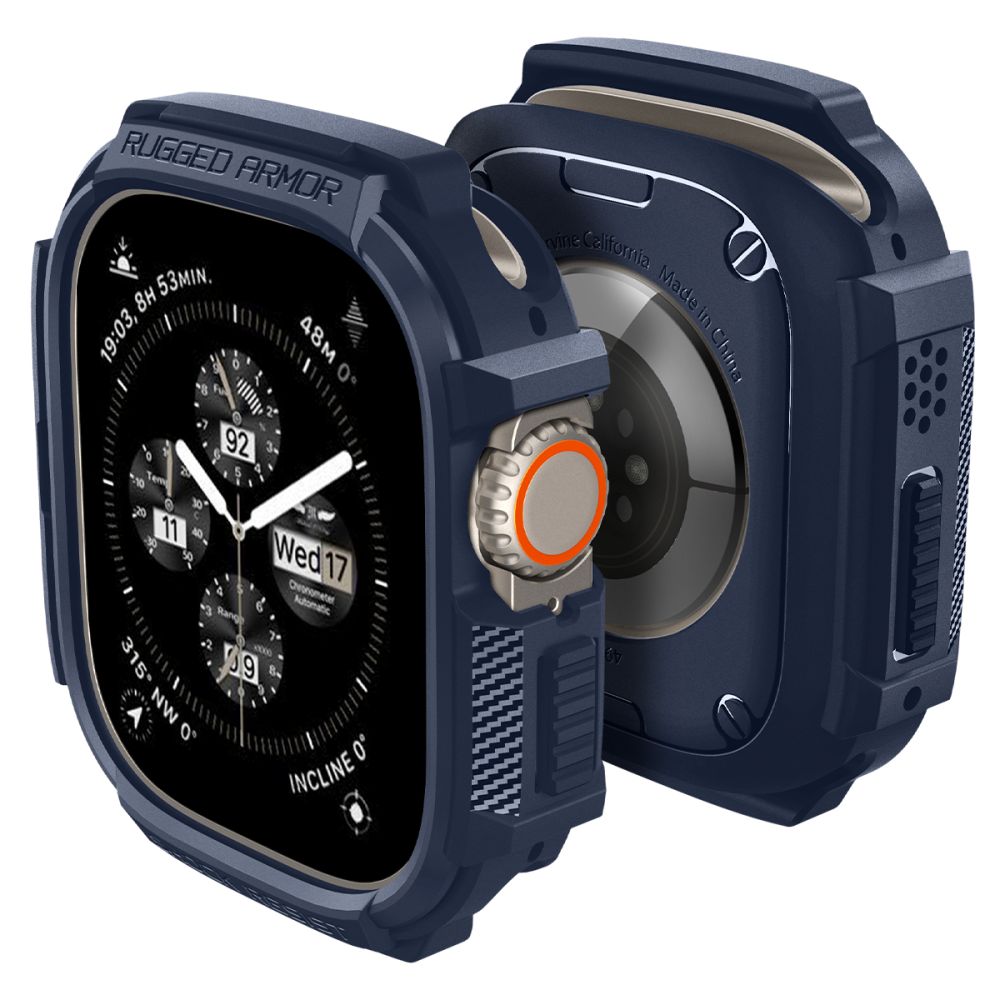 Spigen Θήκη Apple Watch Ultra (1/2/3) - 49mm Rugged Armor - Navy Blue