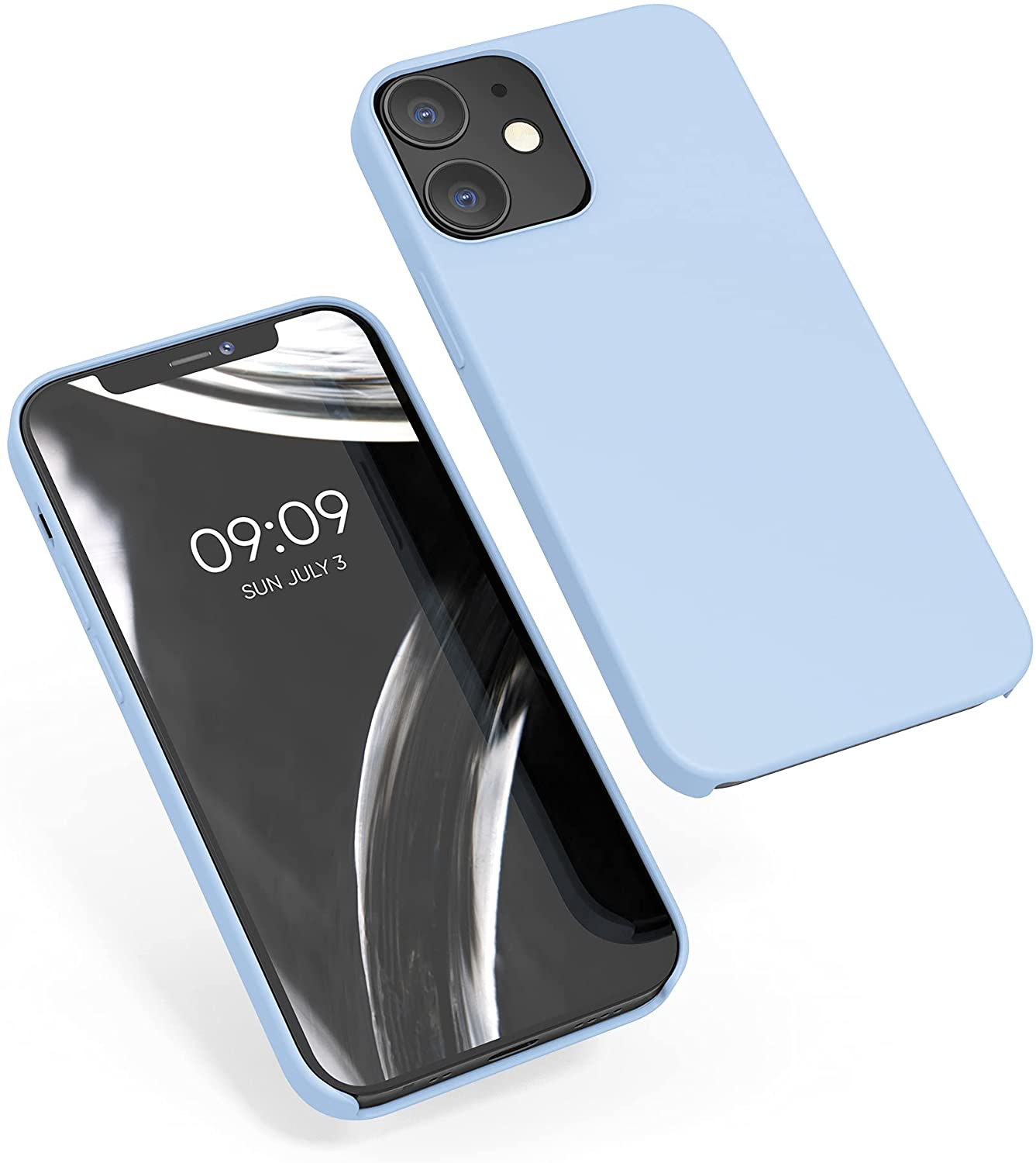 KW iPhone 12 / iPhone 12 Pro Θήκη Σιλικόνης Rubber TPU - Light Blue Matte - 52641.58