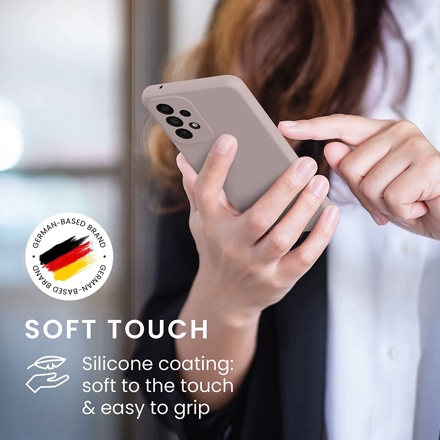 KW Samsung Galaxy A33 5G Θήκη Σιλικόνης Rubberized TPU - Purple Cloud - 57833.192