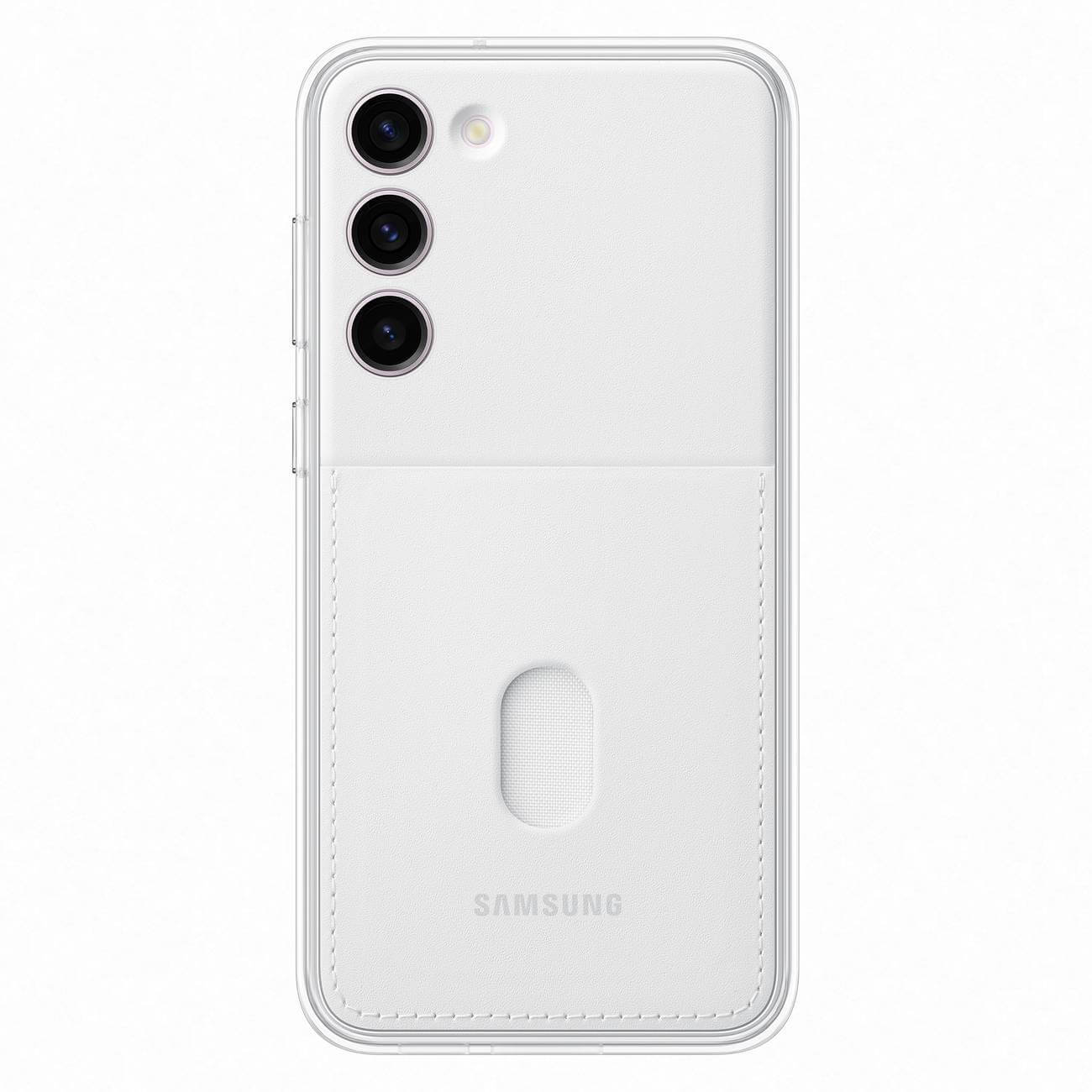Samsung Frame Cover Samsung Galaxy S23+ Σκληρή Θήκη με Πλαίσιο Σιλικόνης - White - EF-MS916CWEGWW