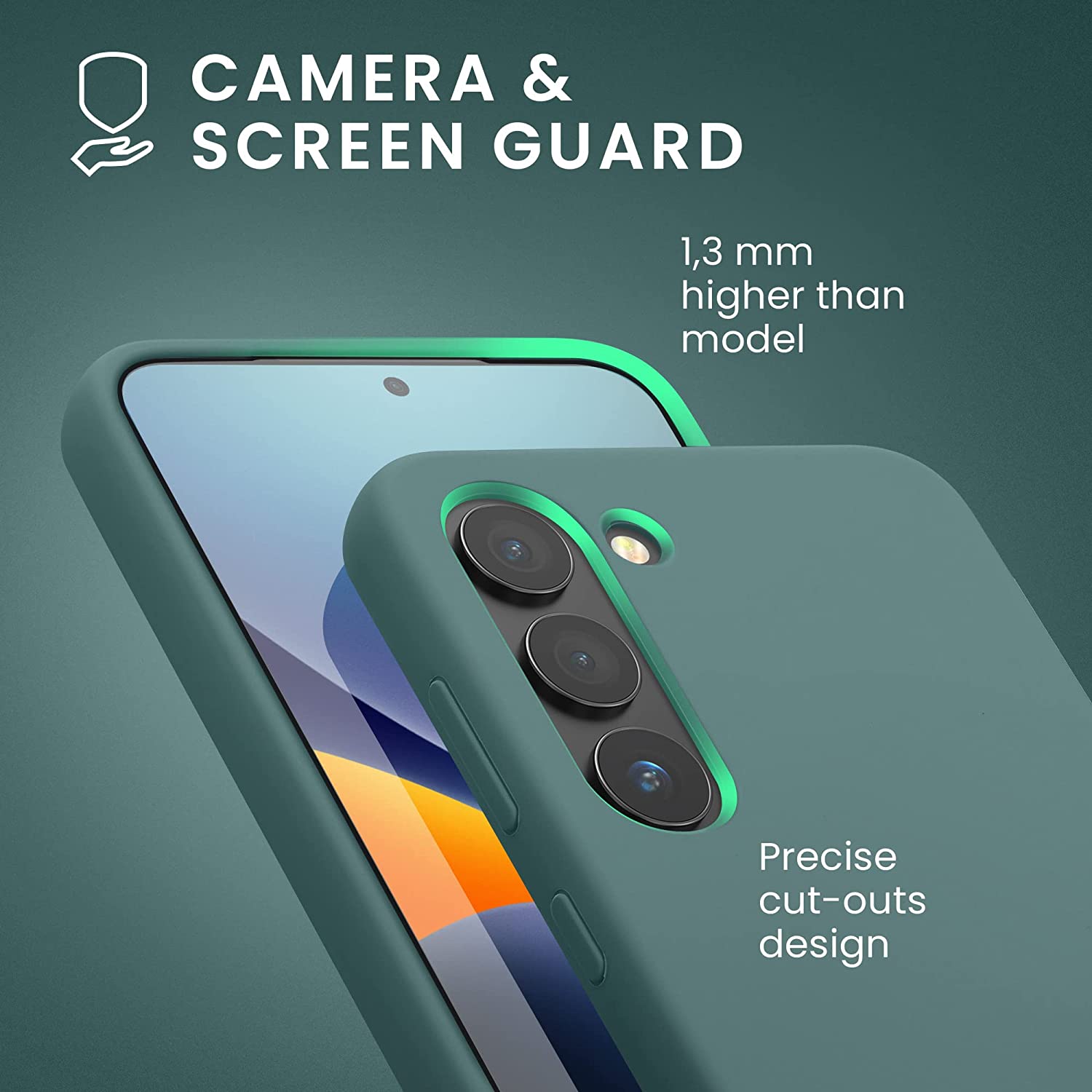 KW Samsung Galaxy S23 Θήκη Σιλικόνης Rubberized TPU - Arctic Night - 60273.207