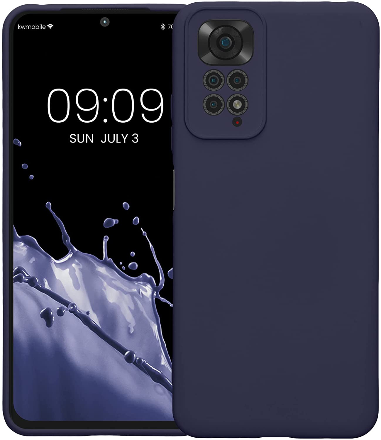 KW Xiaomi Redmi Note 11 / Redmi Note 11S Θήκη Σιλικόνης Rubber TPU - Blueberry Blue - 57918.186