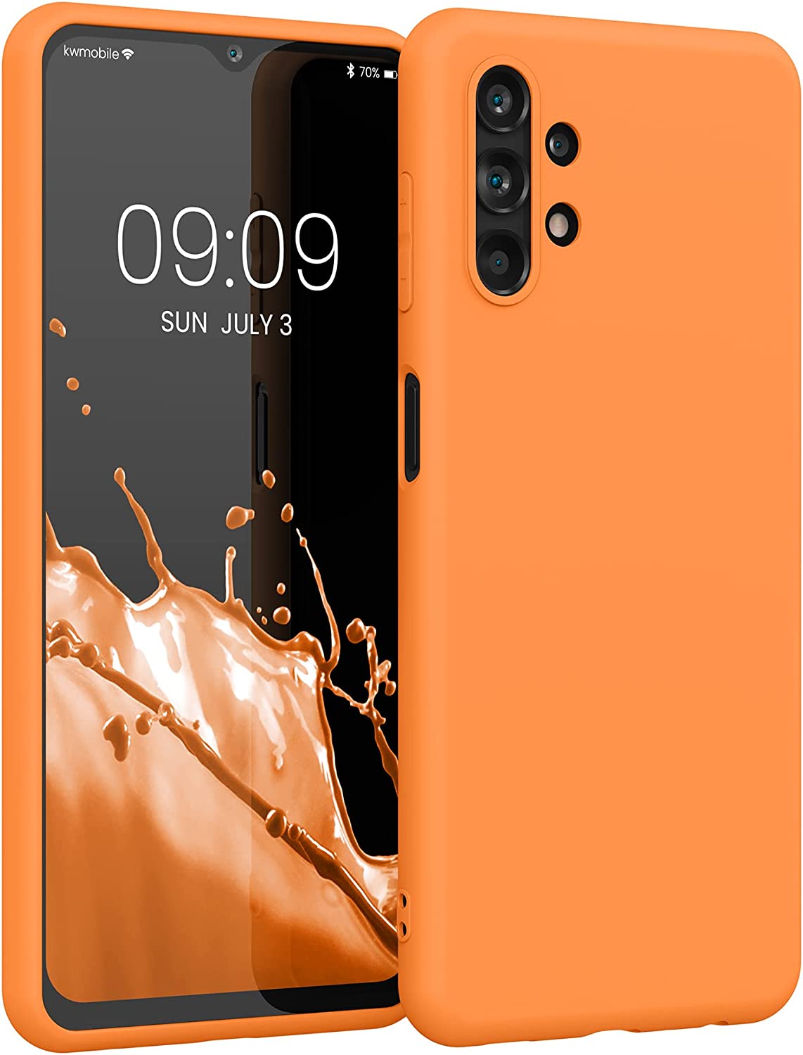 KW Samsung Galaxy A13 4G Θήκη Σιλικόνης TPU - Fruity Orange - 57805.150