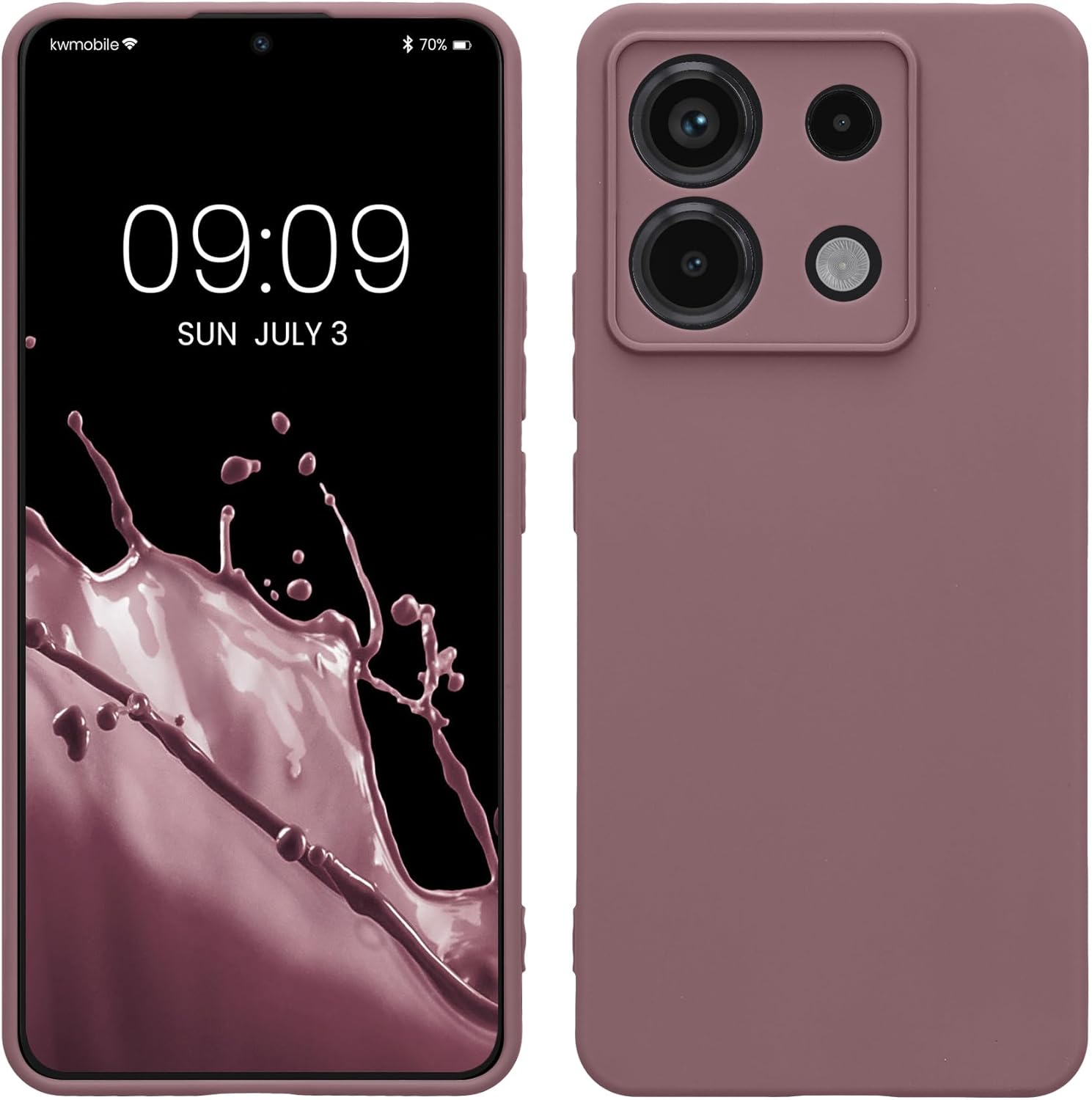 KW Xiaomi Redmi Note 13 Pro 5G / Poco X6 5G Θήκη Σιλικόνης TPU - Grape