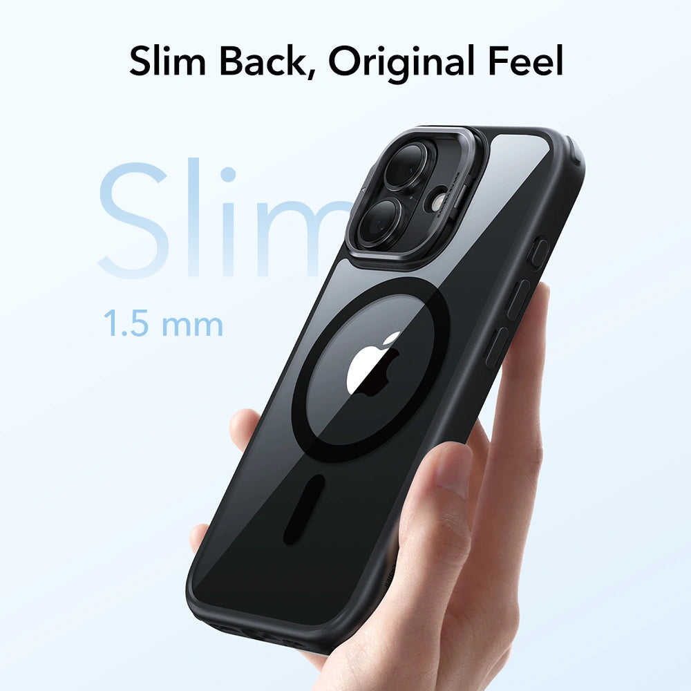 ESR iPhone 17 - Classic Hybrid Kickstand MagSafe - Σκληρή Θήκη με Πλαίσιο Σιλικόνης και MagSafe - Διάφανη / Black