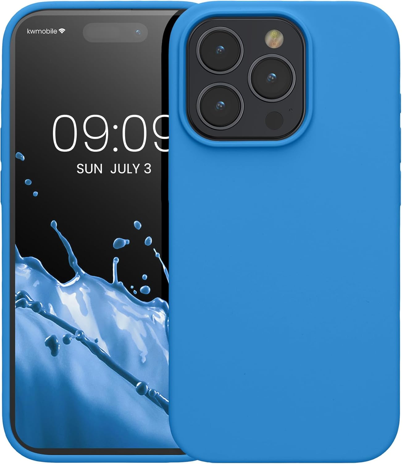 KW iPhone 15 Pro Θήκη Σιλικόνης Rubberized TPU - Sea Breeze