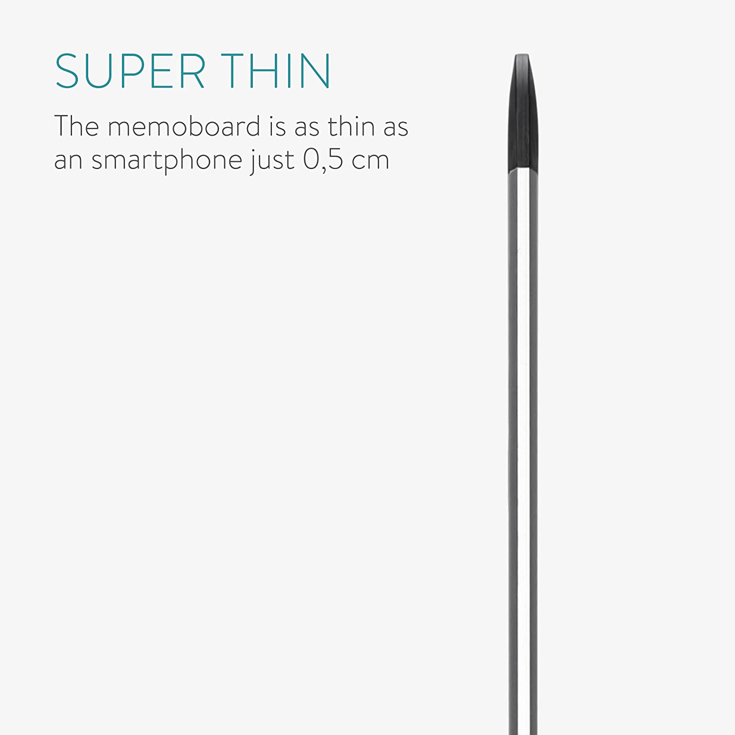 Navaris Μαγνητικός Πίνακας Διπλής Όψεως - 90 x 60 cm - White - 55554.7.02