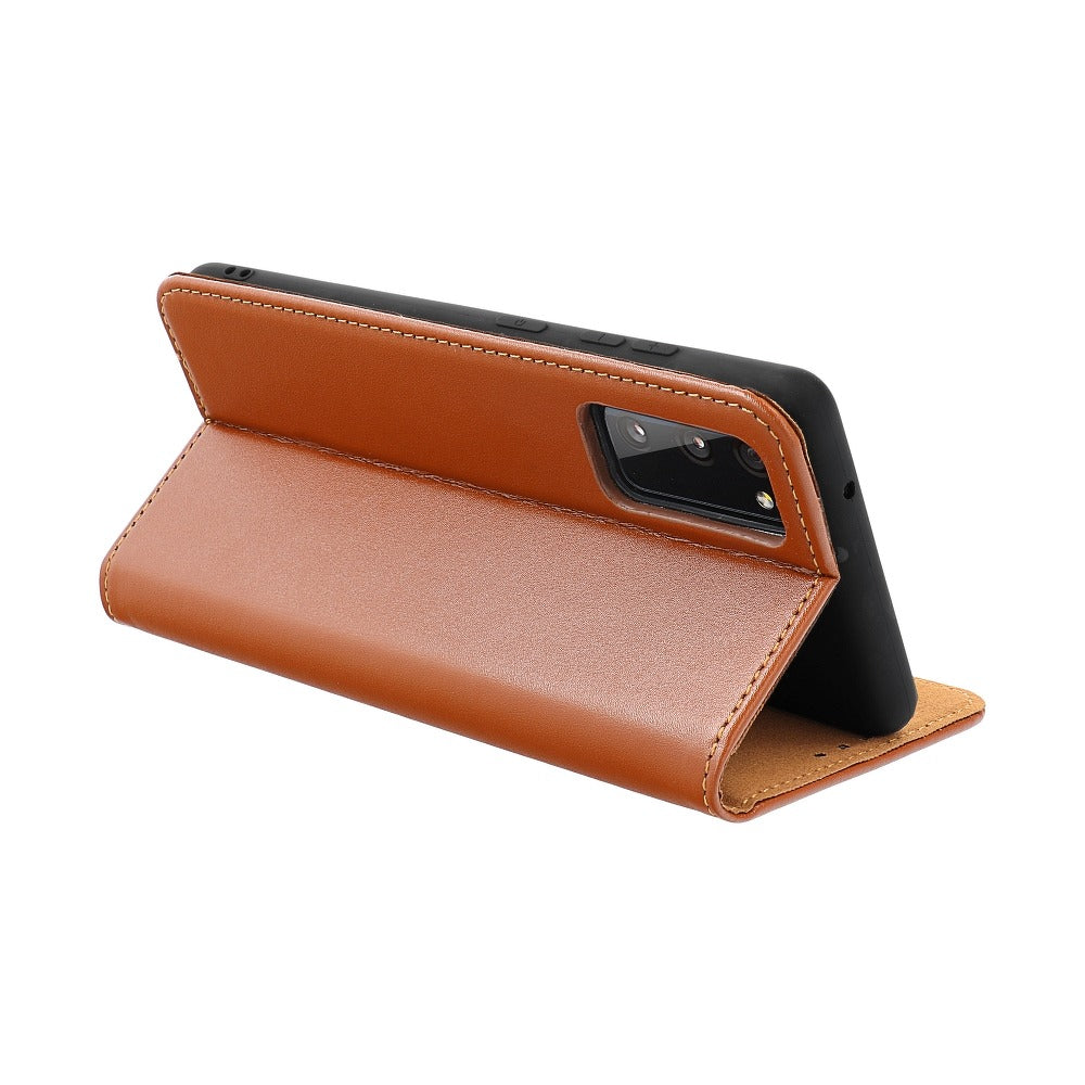 Forcell iPhone 12 Pro Max Smart Pro Θήκη Βιβλίο Stand από Γνήσιο Δέρμα - Brown