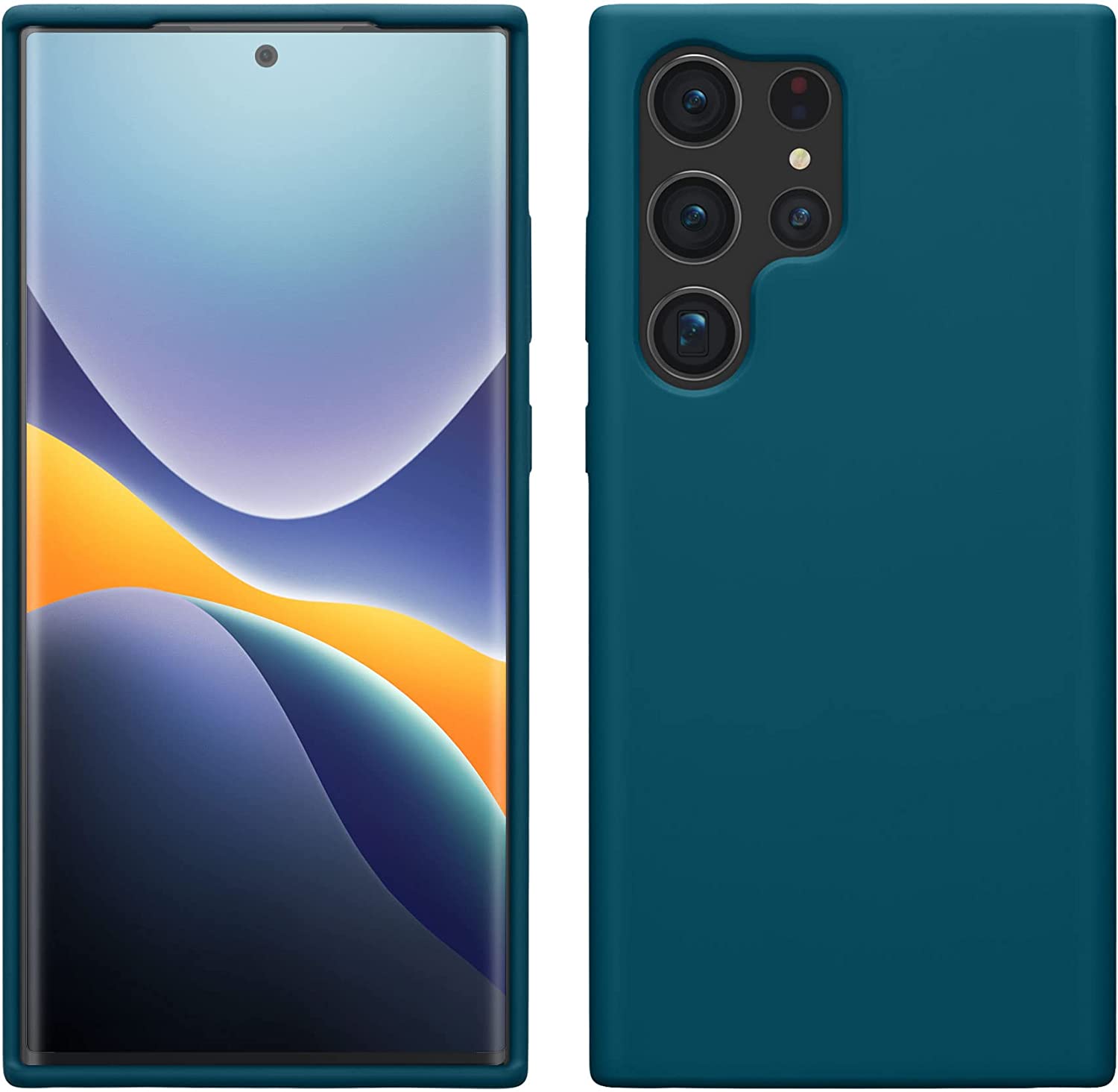 KW Samsung Galaxy S23 Ultra Θήκη Σιλικόνης Rubberized TPU - Matte Petrol - 60275.57