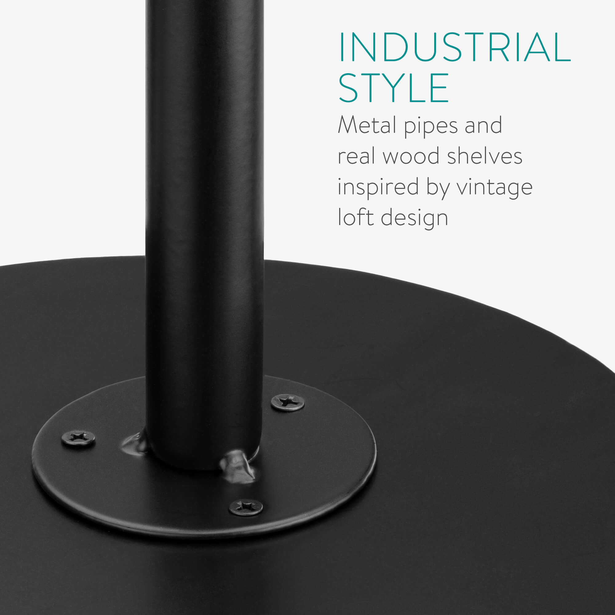 Navaris Σετ με 3 Ράφια με Βάση - 20 x 15 x 17 cm - Black - 53785.01