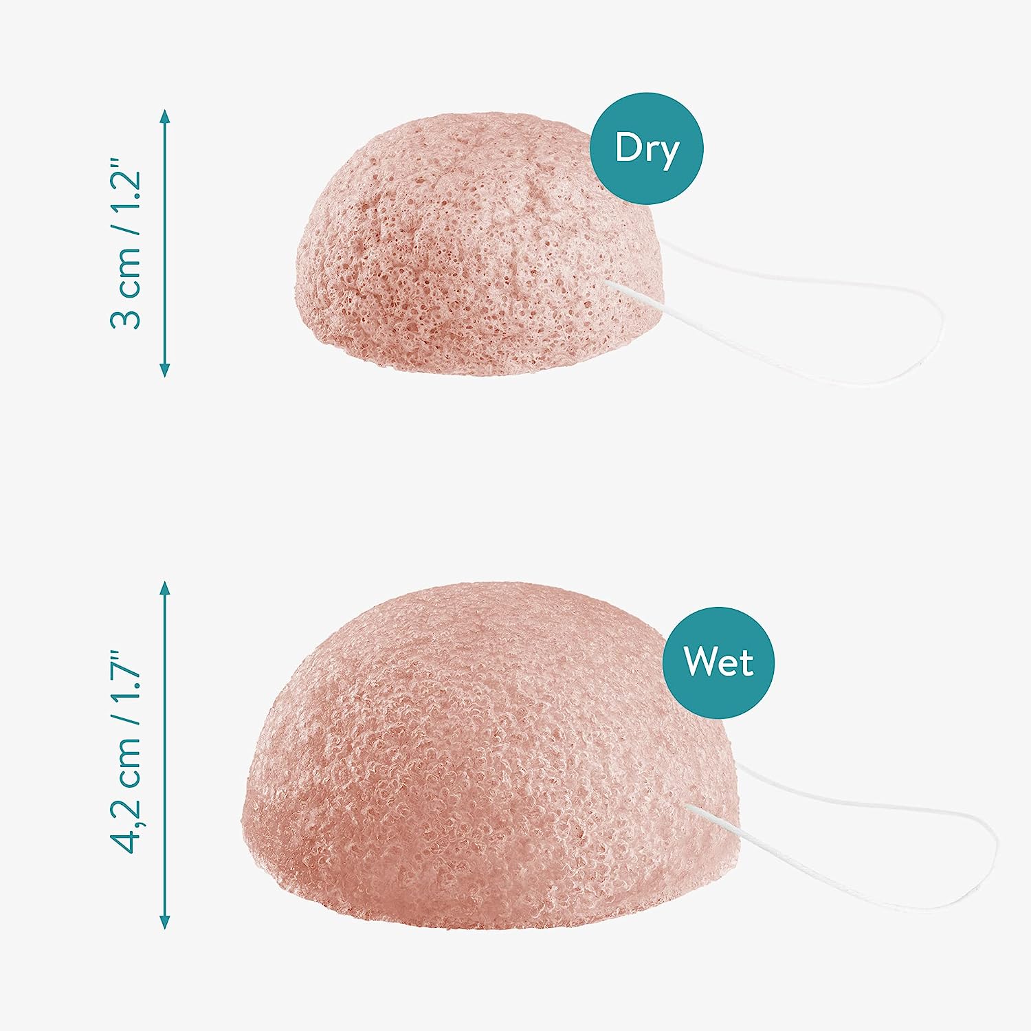 Navaris Σετ με 3 Σφουγγάρια Konjac Καθαρισμού Προσώπου και Σώματος - 49124.32.08