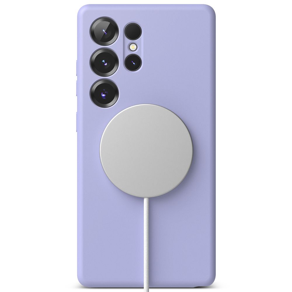 Ringke Samsung Galaxy S25 Ultra Silicone Magnetic MagSafe Case Θήκη Σιλικόνης με MagSafe - Lavender