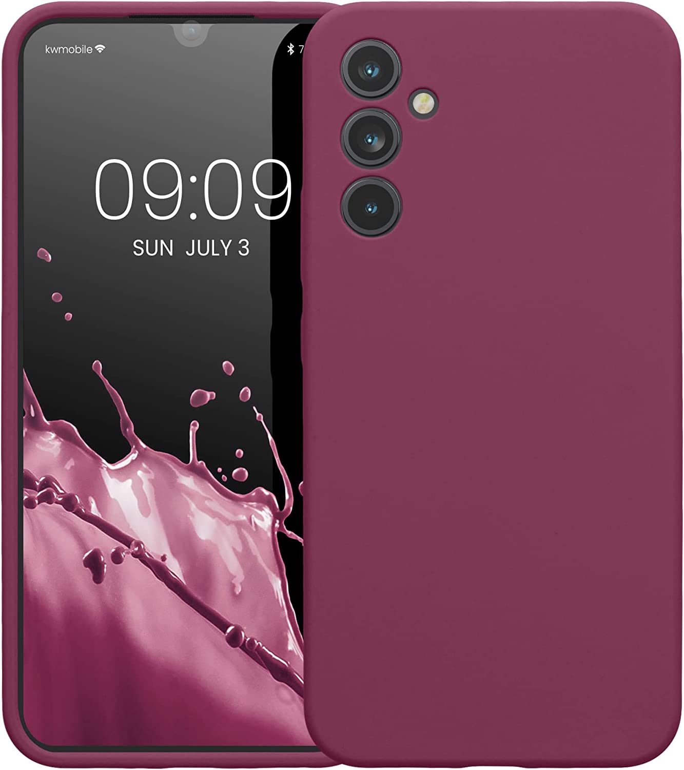 KW Samsung Galaxy A34 5G Θήκη Σιλικόνης Rubber TPU - Bordeaux Purple - 60807.187