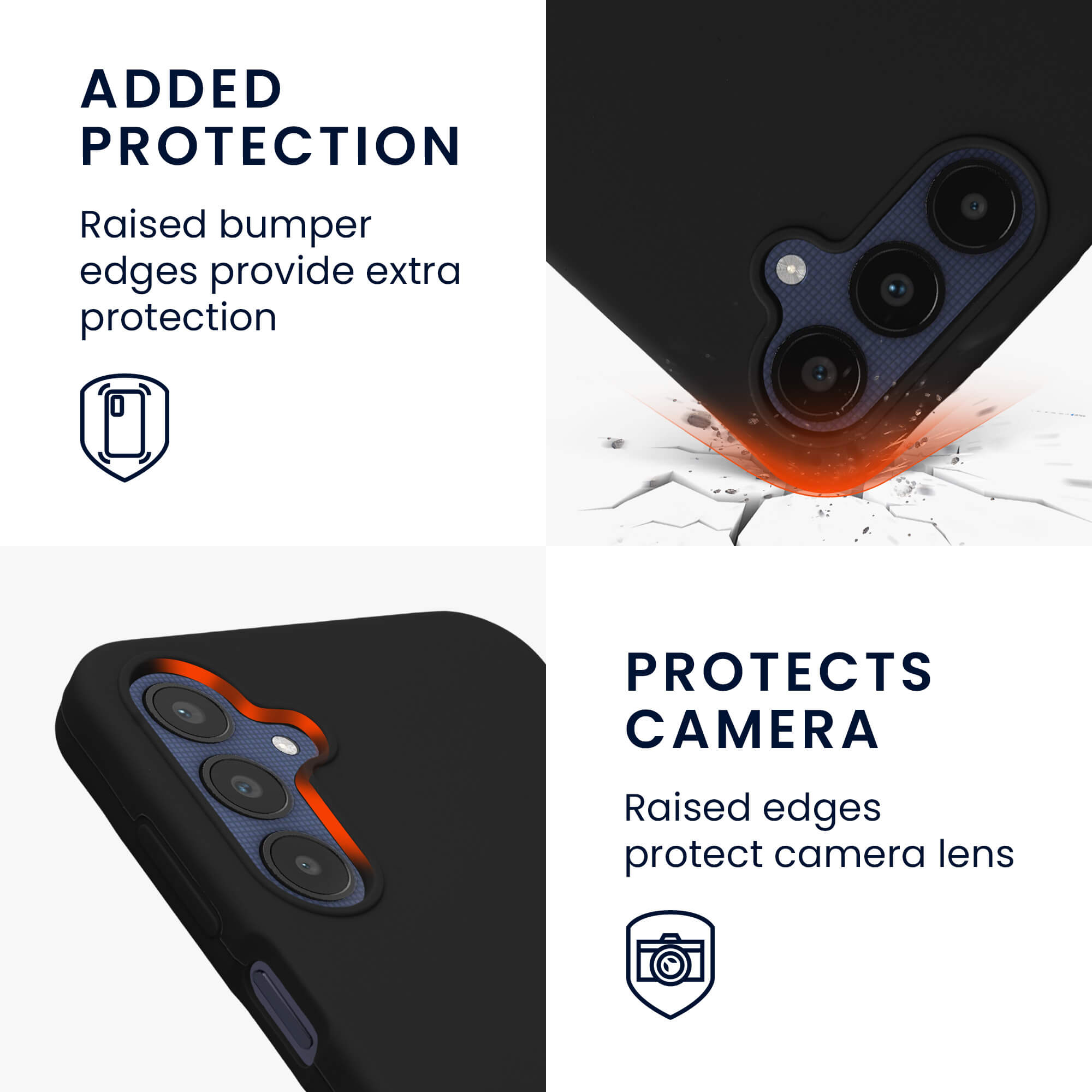 KW Samsung Galaxy A25 5G Θήκη Σιλικόνης Rubberized TPU - Black