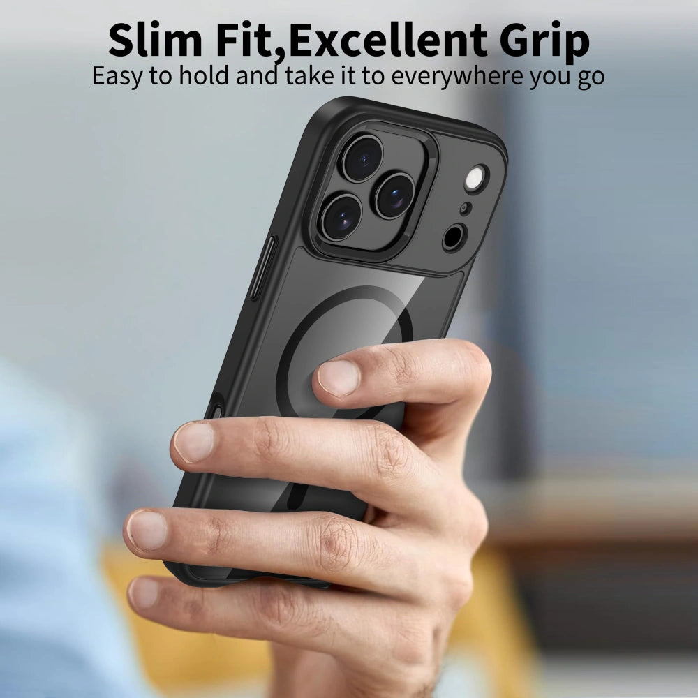 Tech-Protect iPhone 17 Pro MagMat - Σκληρή Θήκη με Πλαίσιο Σιλικόνης και MagSafe - Black / Διάφανη