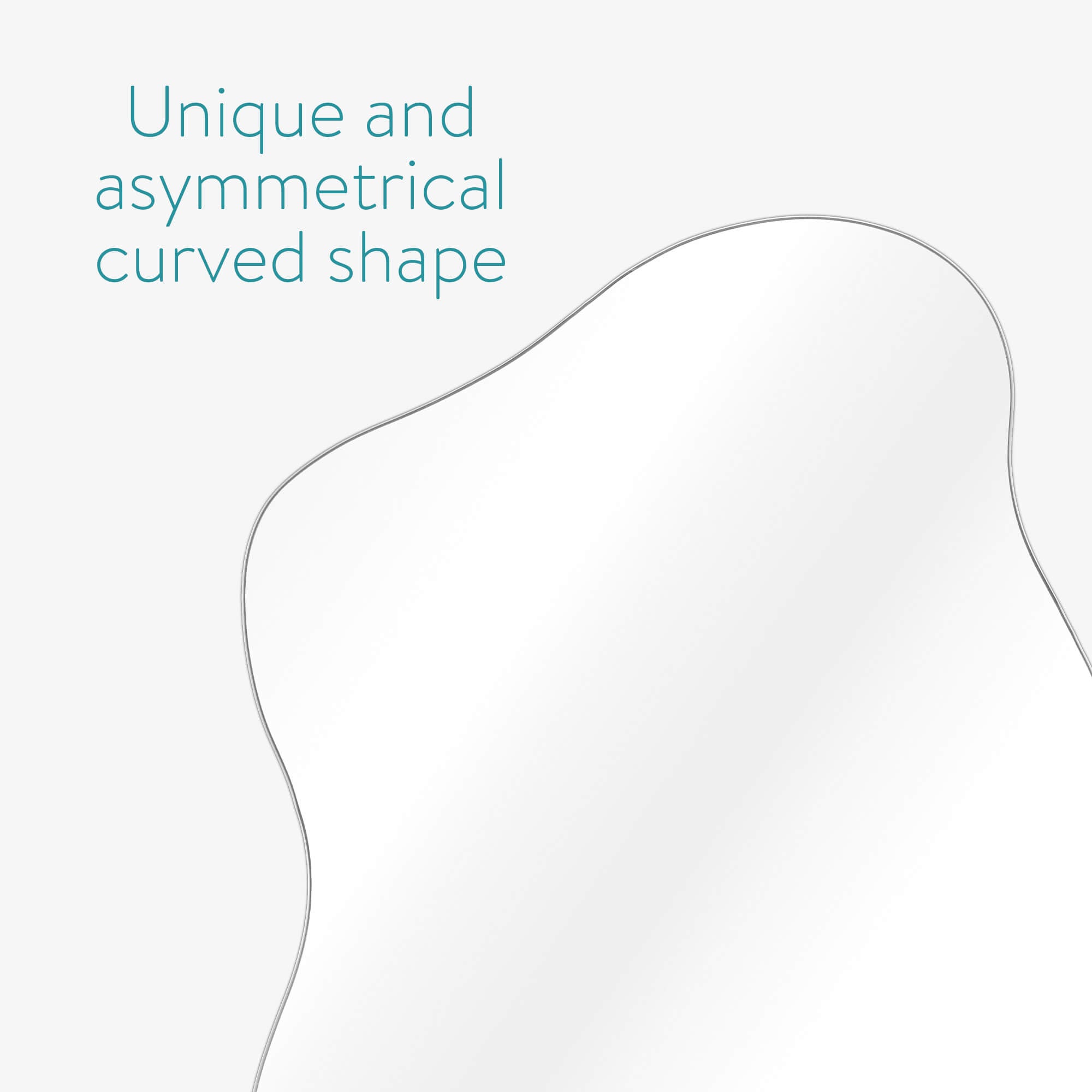 Navaris Γυάλινος Καθρέπτης Τοίχου - 37,5 x 32 x 0,4 cm - Silver - 54705.02