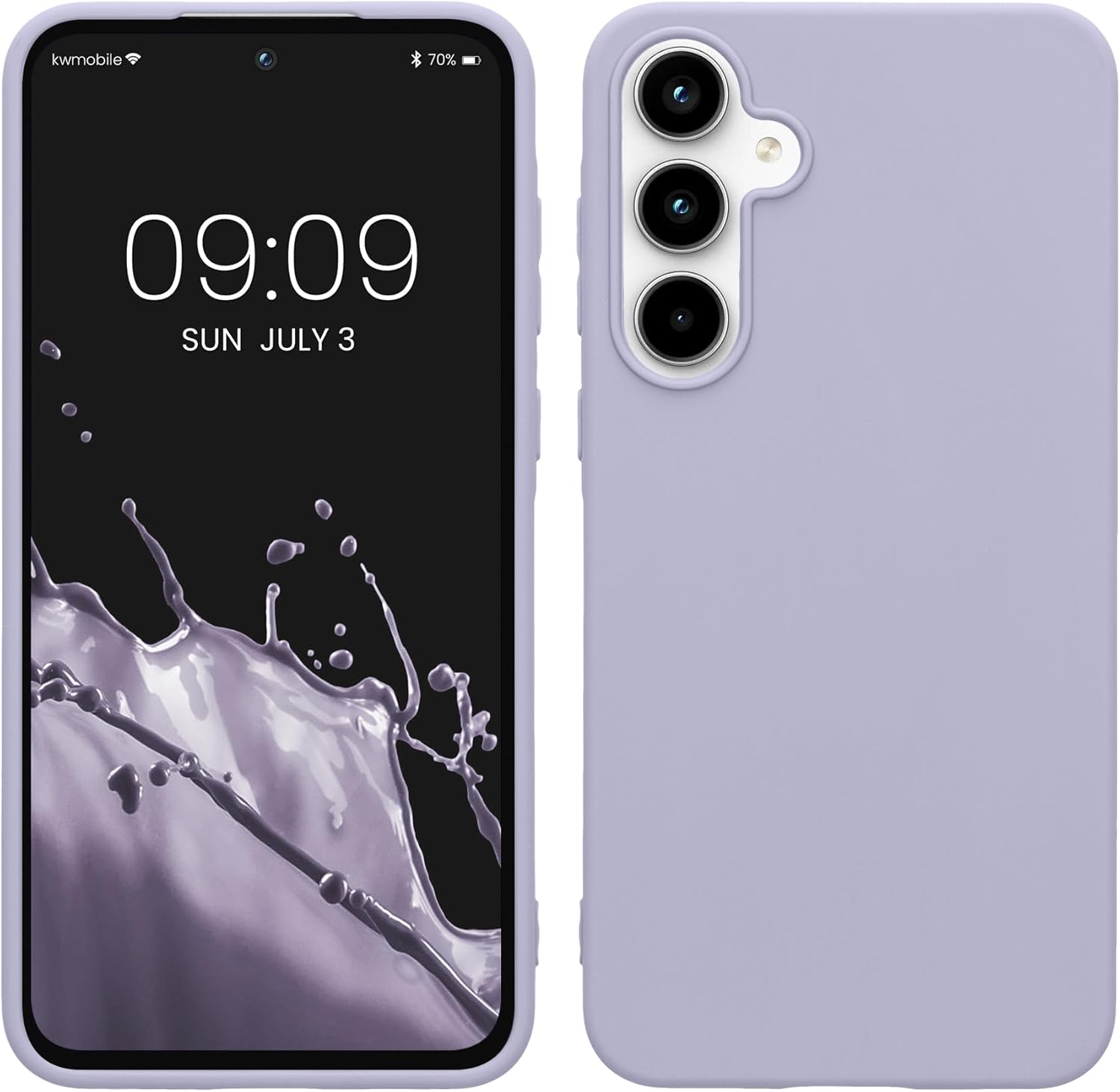 KW Samsung Galaxy A55 5G Λεπτή Θήκη Σιλικόνης TPU - Pastel Lavender