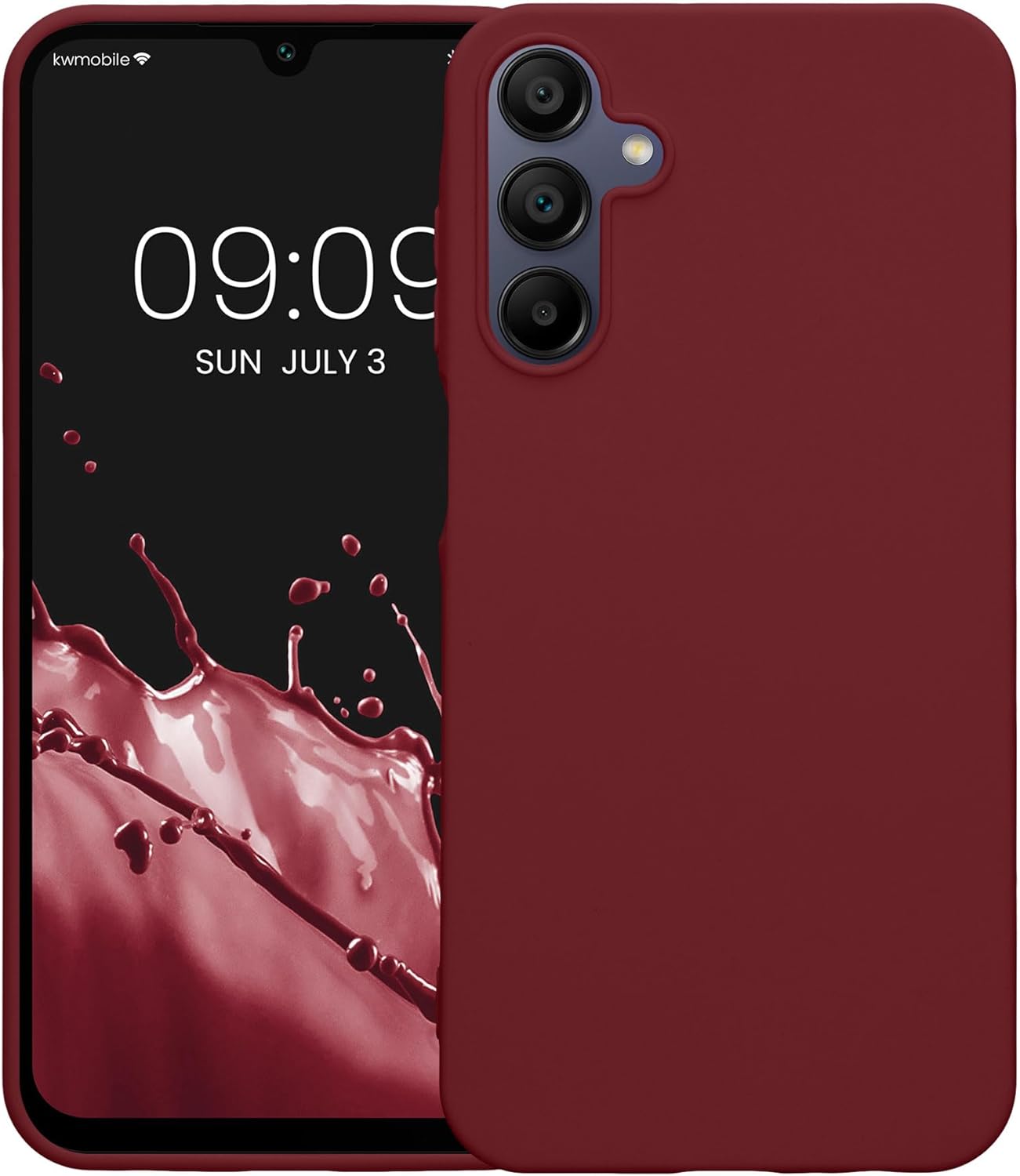 KW Samsung Galaxy A15 4G / A15 5G Θήκη Σιλικόνης TPU - Bordeaux Purple - KWM000021MH010C