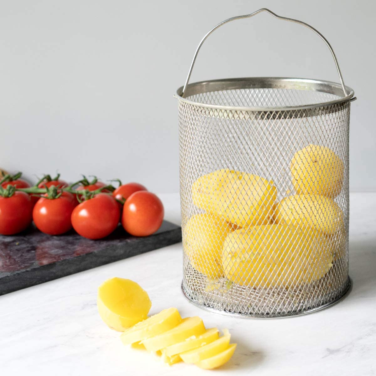 Navaris Κατσαρόλα Μαγειρικής για Σπαγγέτι ή Σπαράγγια - 16cm - Silver - 49580.01