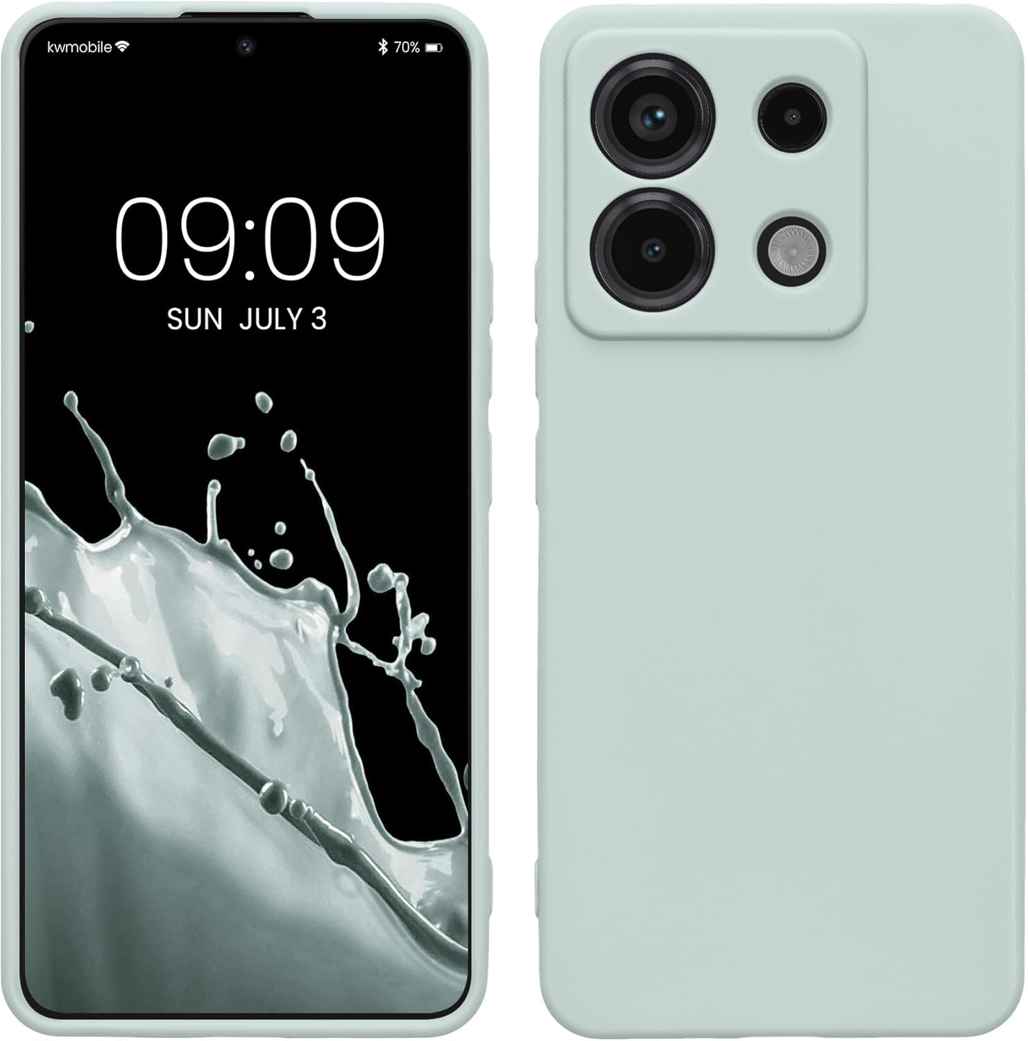 KW Xiaomi Redmi Note 13 Pro 5G / Poco X6 5G Θήκη Σιλικόνης TPU - Cool Mint