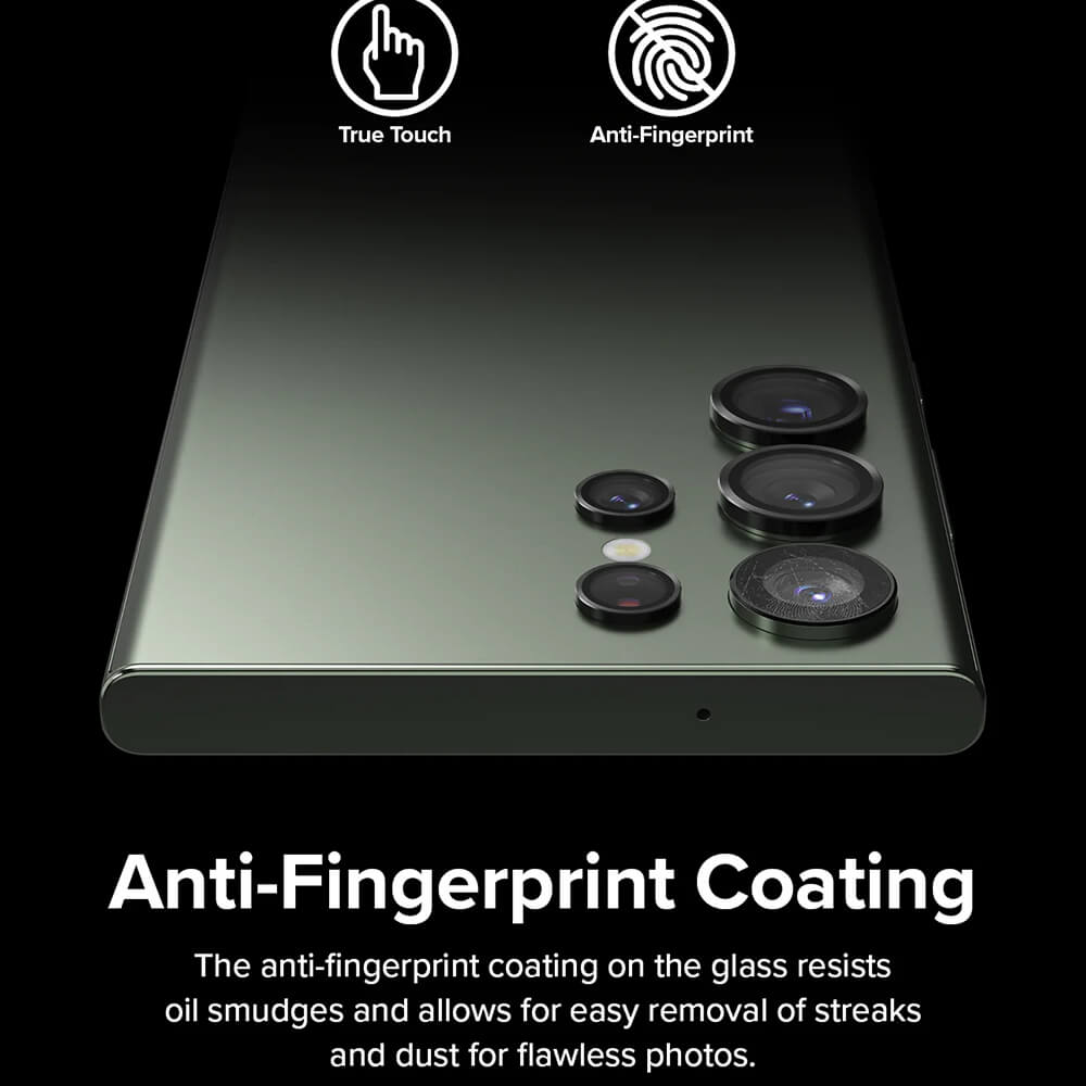 Ringke Samsung Galaxy S23 Ultra Lens Frame Glass Αντιχαρακτικό Γυαλί για την Κάμερα - Black