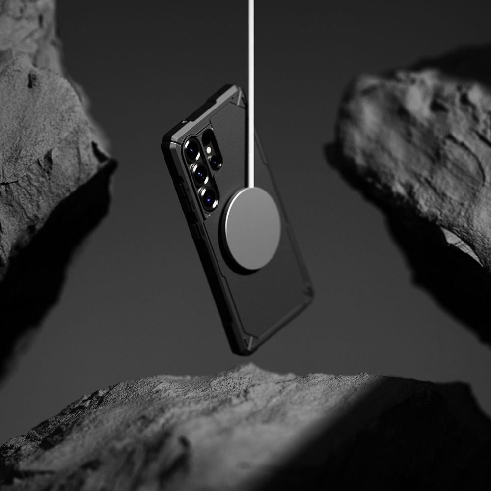 Ringke Samsung Galaxy S25 Ultra Rugged Gear Magnetic Σκληρή Θήκη TPU με MagSafe - Black