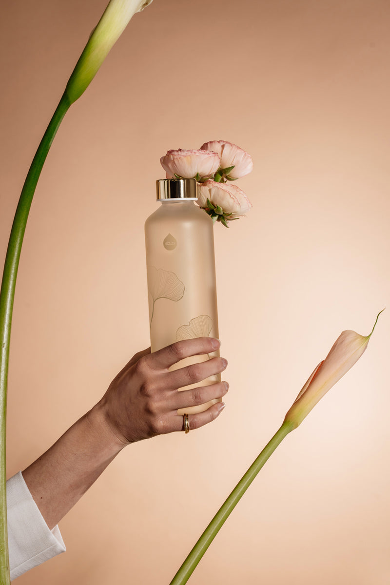 Equa Mismatch Γυάλινο Μπουκάλι Νερού - 750ml - Ginkgo / Διάφανο