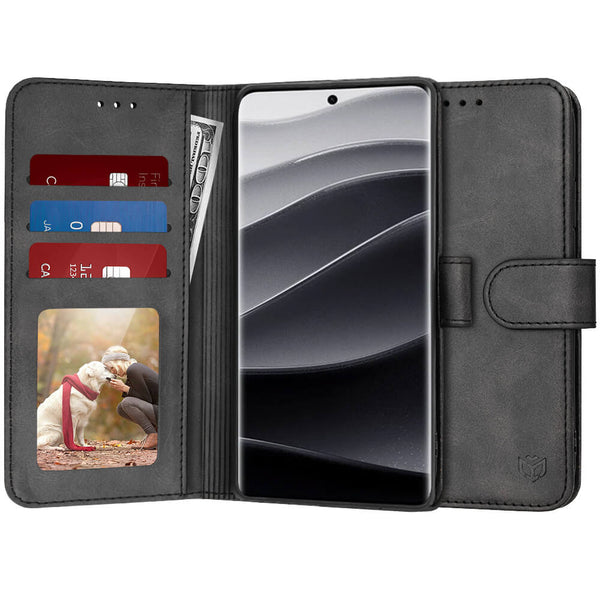 Techsuit Xiaomi Redmi Note 14 Pro+ 5G - Diary Book - Θήκη Πορτοφόλι από Δερματίνη με Stand - Black - likebrands.gr
