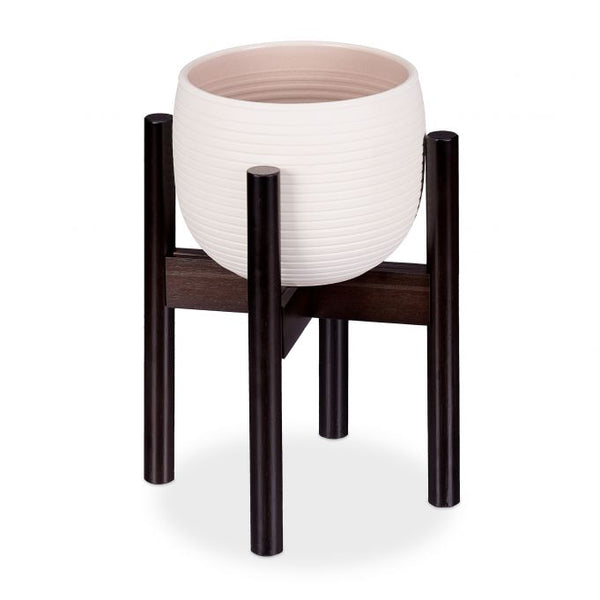 Relaxdays Ρυθμιζόμενη Βάση από Μπαμπού για Κασπό - Dark Brown - 4052025288235