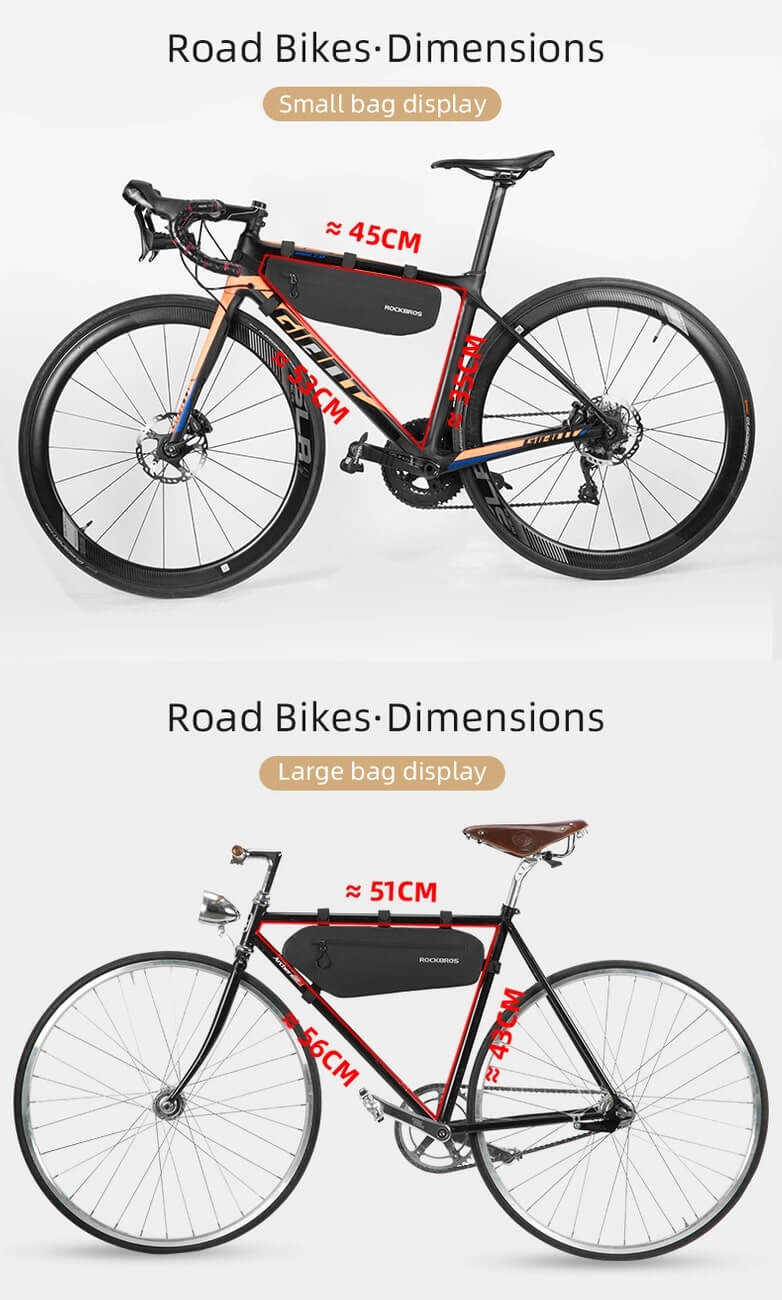 RockBros AS-043 Αδιάβροχη Βαλίτσα Ποδηλάτου για τον Σκελετό - 3L - Black