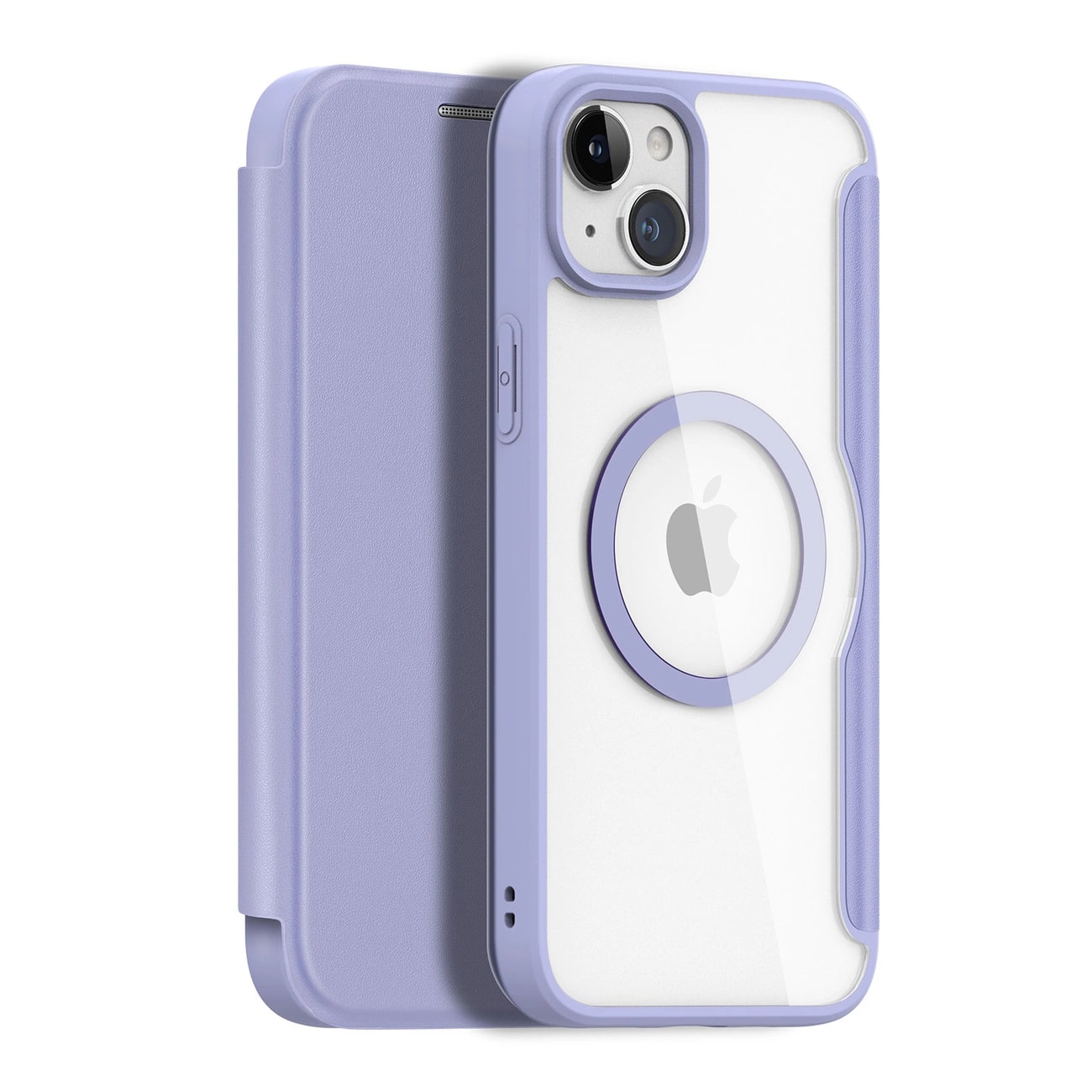 Dux Ducis iPhone 15 Skin X Pro Magnetic Flip Case Θήκη Βιβλίο με MagSafe - Purple