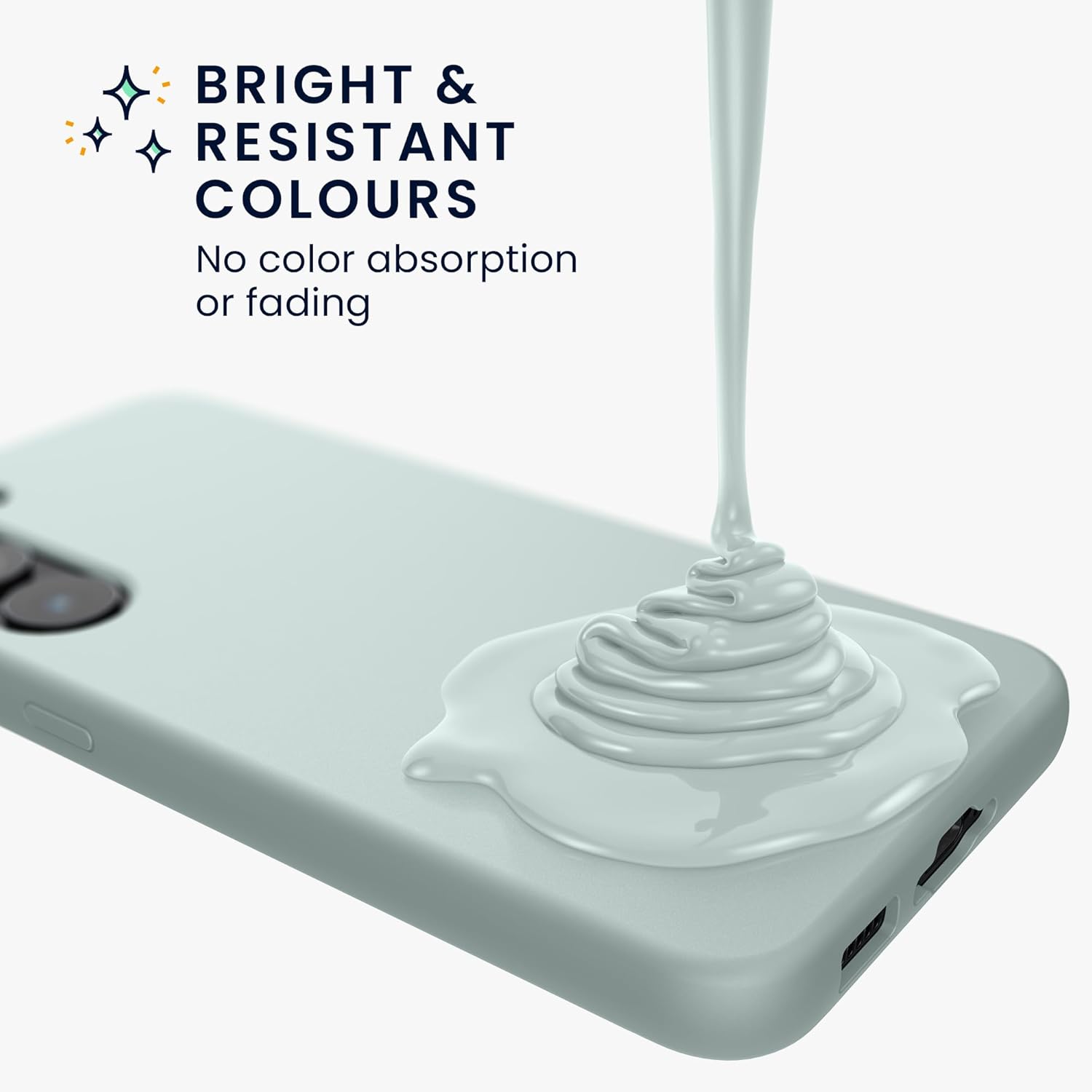 KW Samsung Galaxy A55 5G Θήκη Σιλικόνης Rubberized TPU - Cool Mint